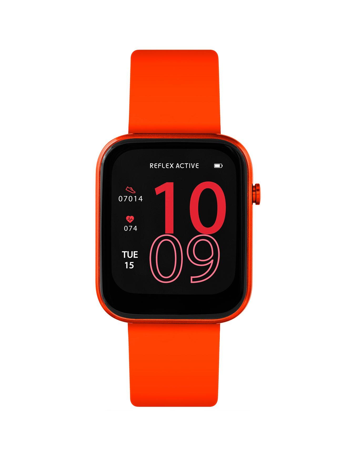 Reflex Active Series 12 Orange Strap Smart Watch very