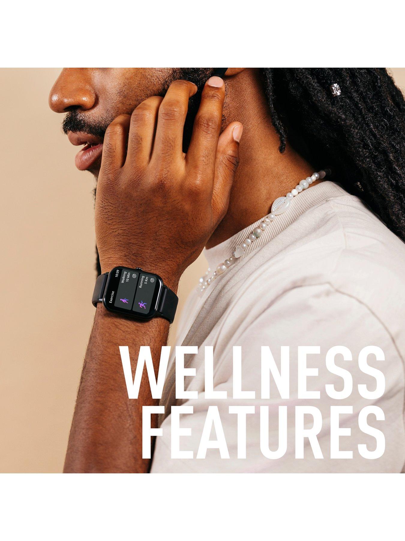 Reflex Active Series 17 Black Strap Smart Watch and True Wireless Sound ...