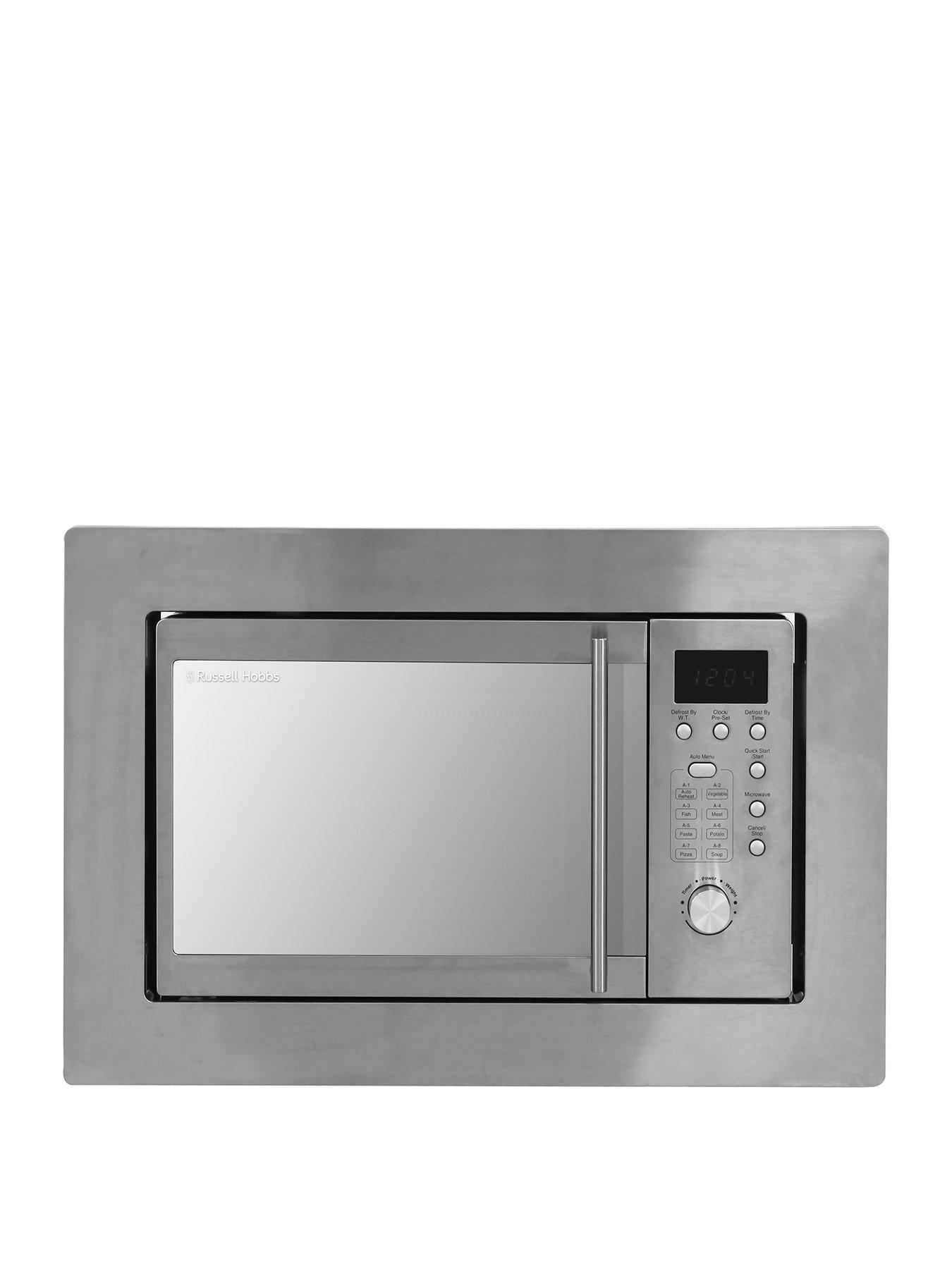 Product photograph of Russell Hobbs Rhbm2001 Built-in Digital Microwave 20l In Stainless Steel from very.co.uk