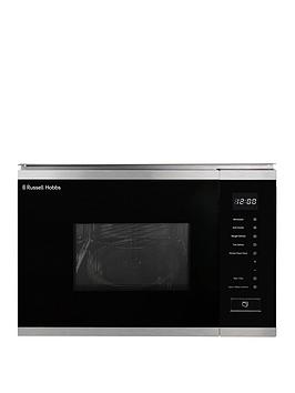 russell hobbs rhbm2002ss built-in digital microwave & grill 20l in stainless steel