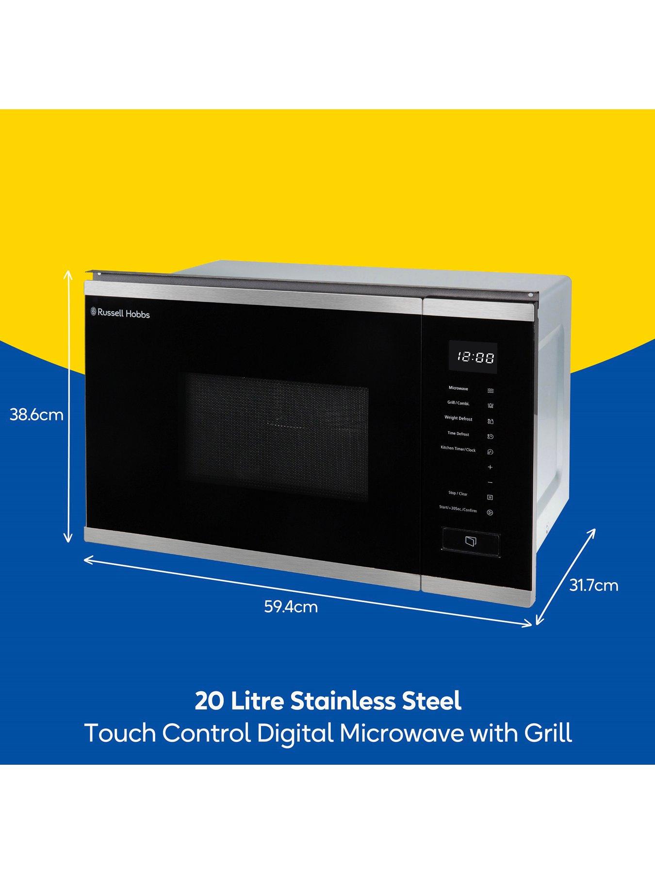 Image 7 of 7 of Russell Hobbs RHBM2002SS Built-In Digital Microwave &amp; Grill 20L in Stainless Steel