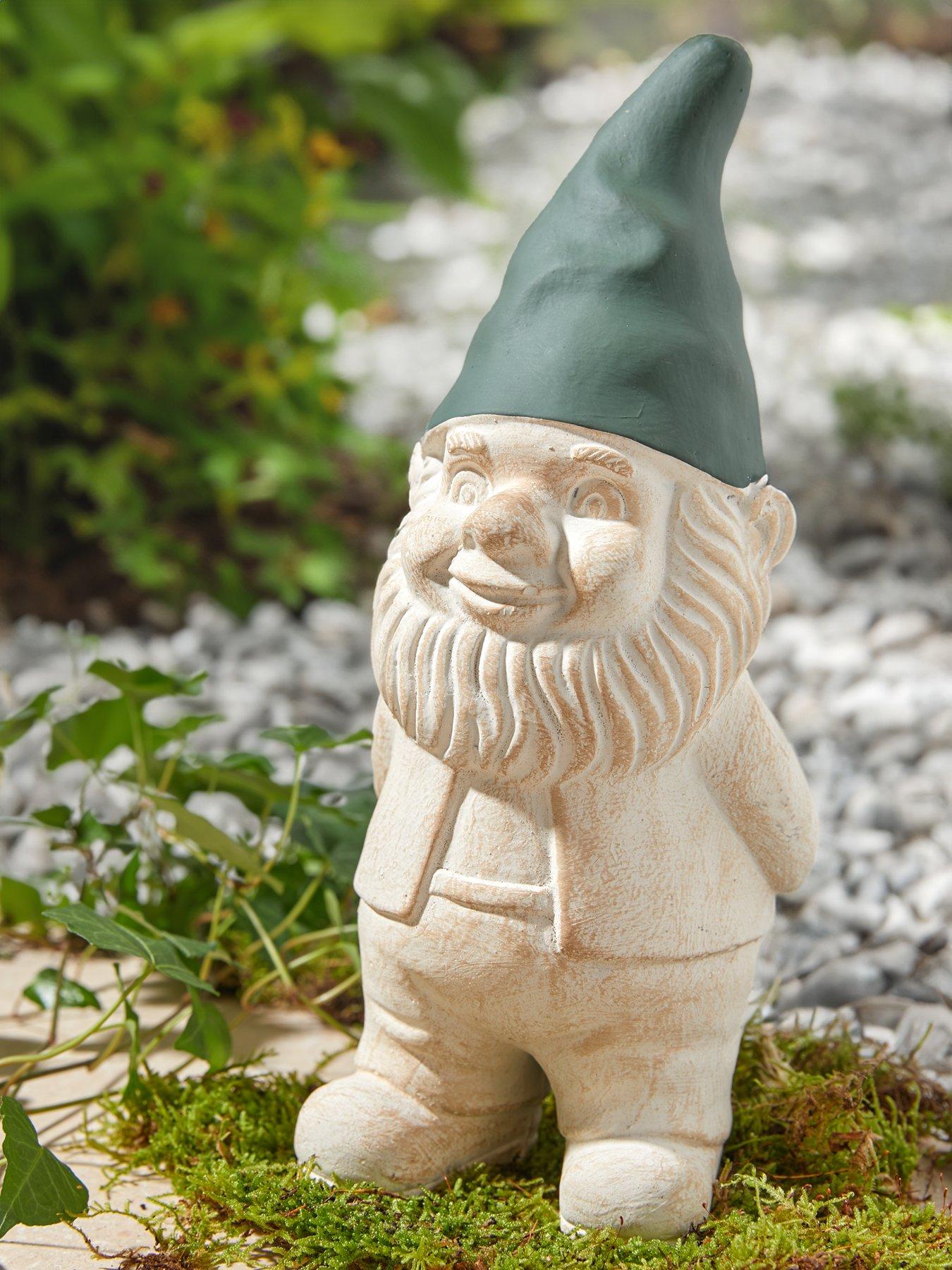 Product photograph of Heaven Sends Garden Gnome With Green Hat 29 5cm from very.co.uk