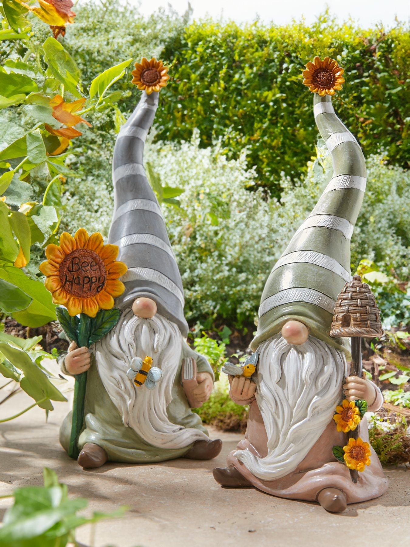 Product photograph of Heaven Sends Set Of 2 Gonks With Bees And Sunflowers 25cm from very.co.uk