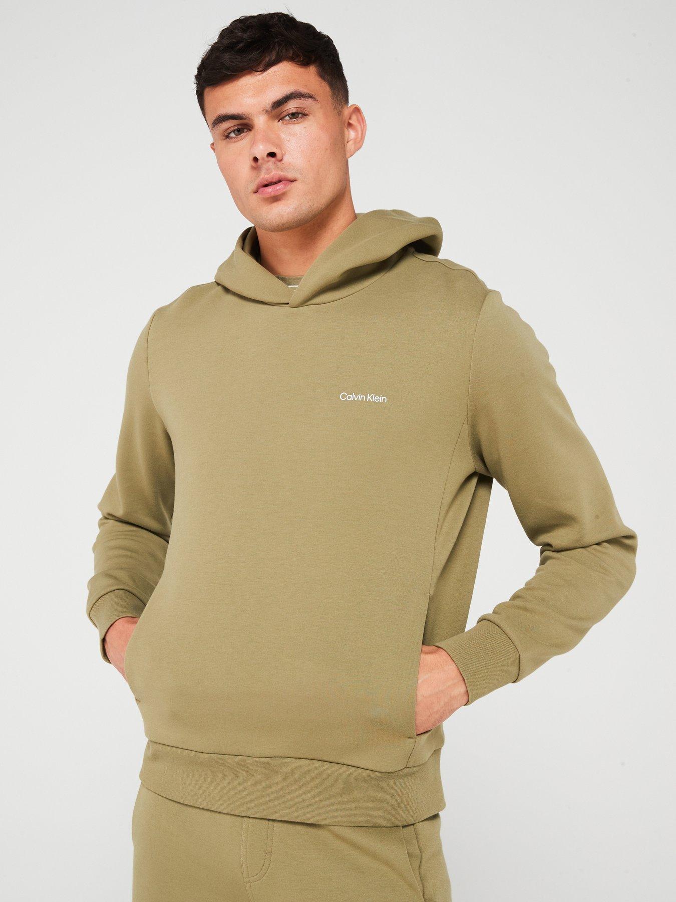 Calvin Klein Micro Logo Repreve Hoodie Light Khaki