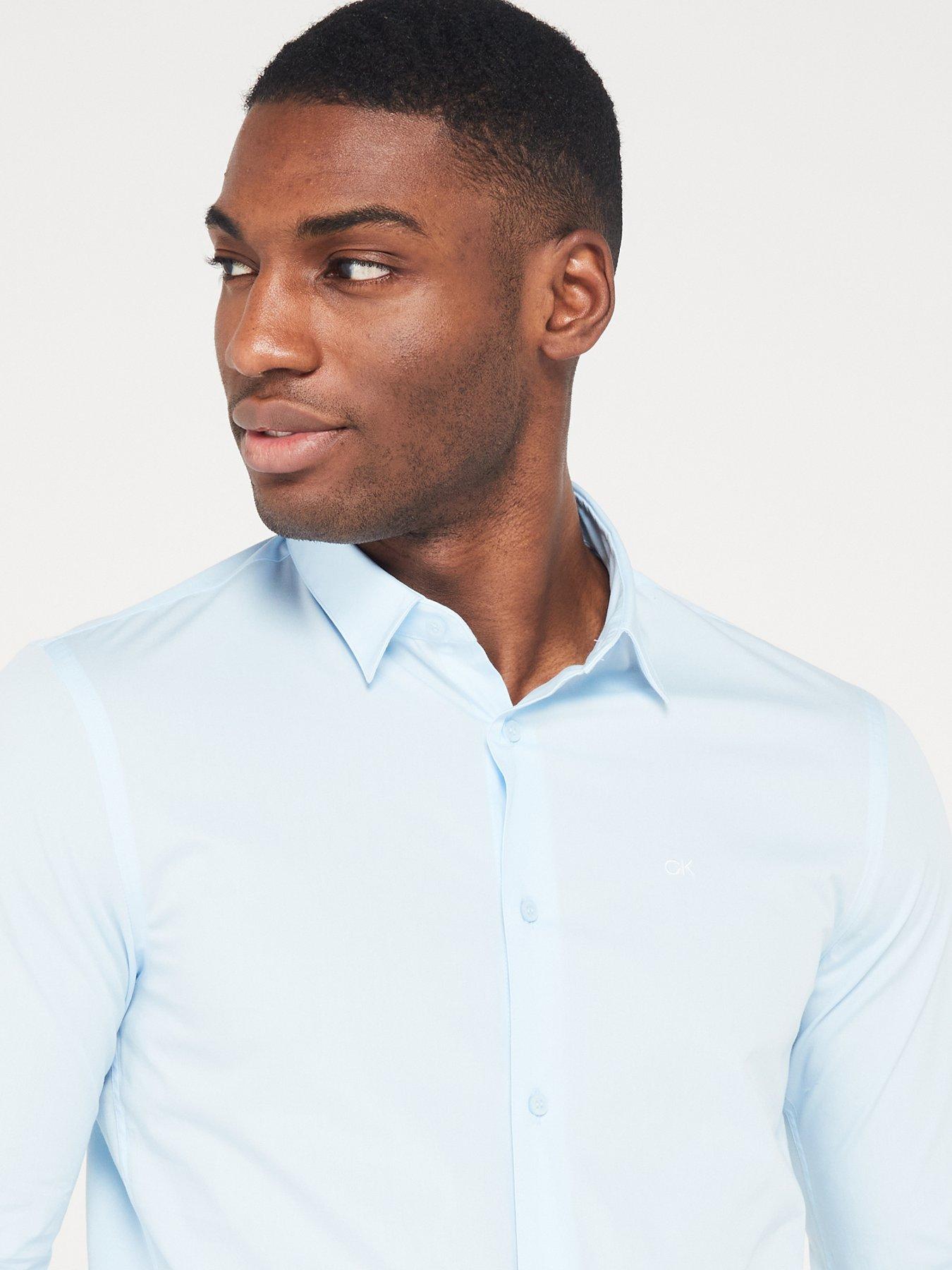 Calvin klein light blue shirt hotsell