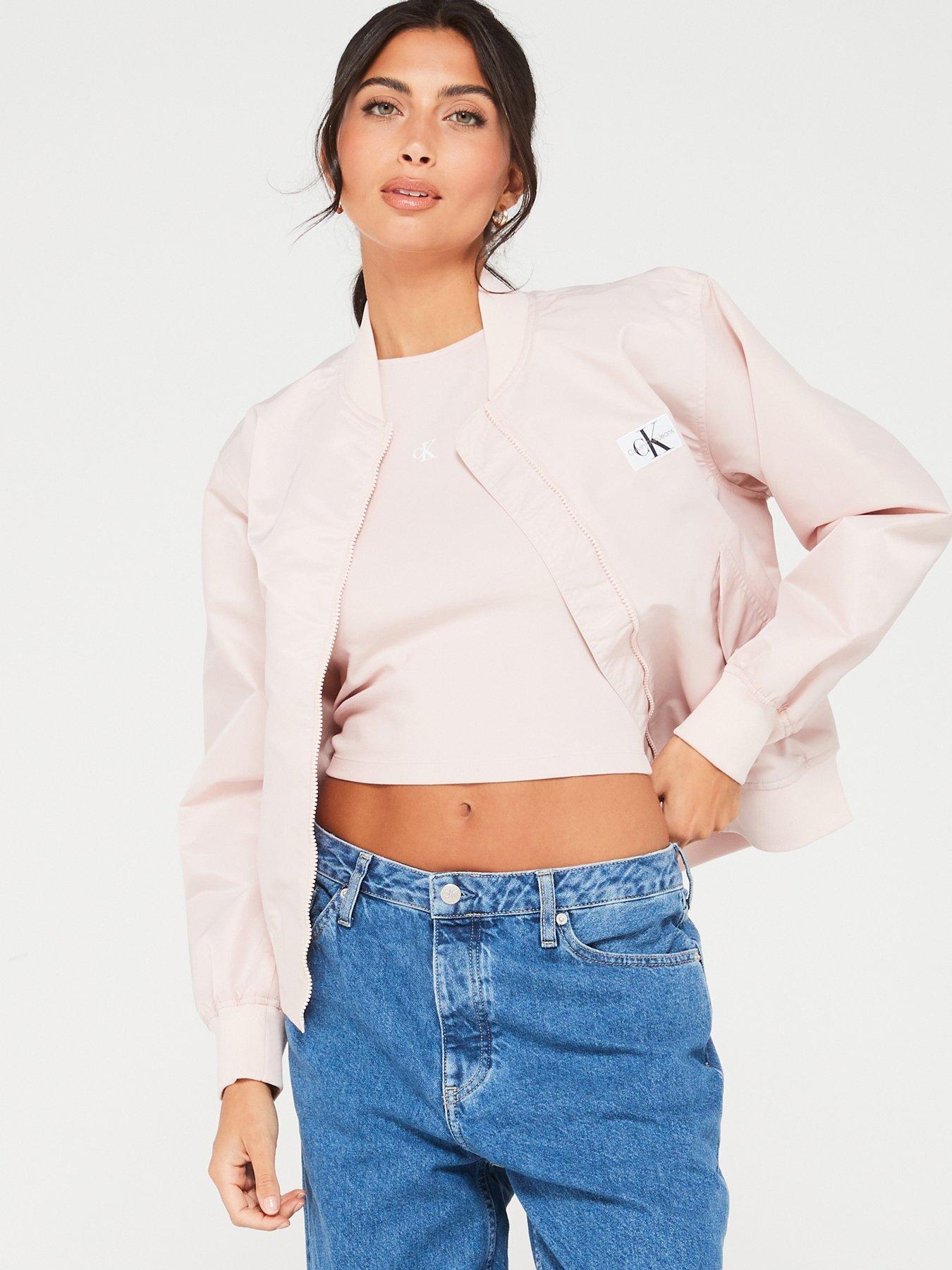 Calvin klein 2025 pink bomber jacket