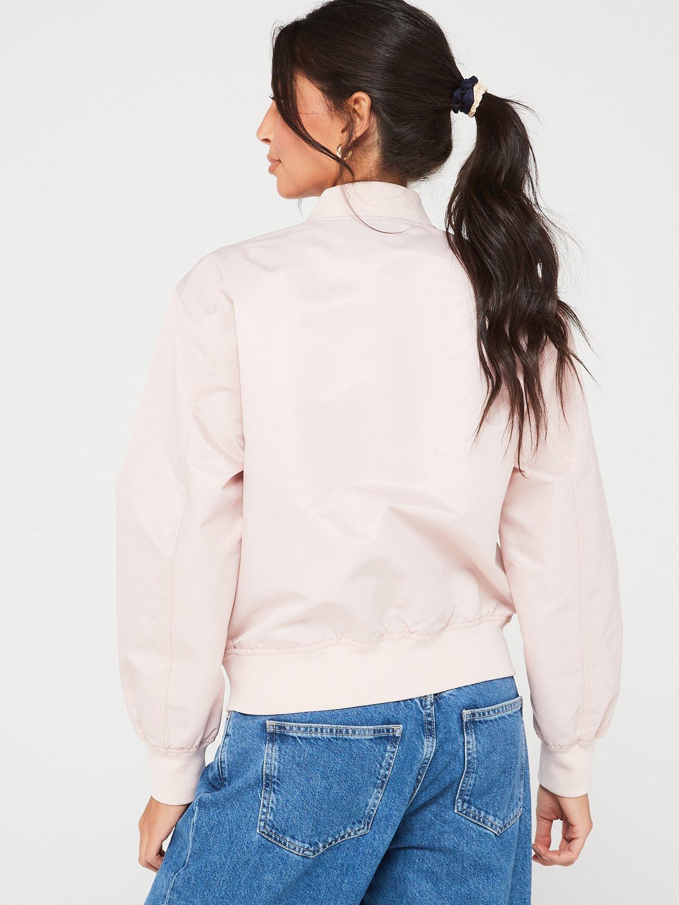 Calvin klein pink bomber jacket new arrivals