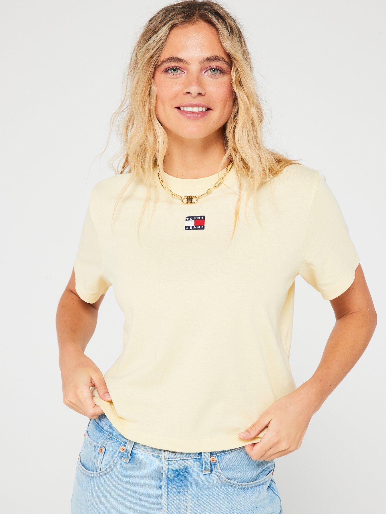 Tommy jeans best sale t shirt yellow