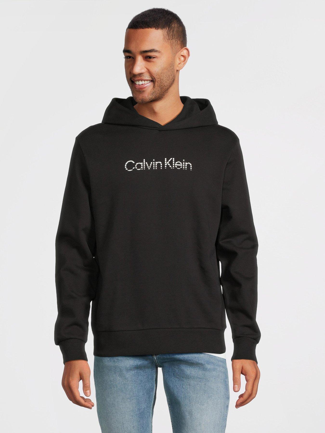 Calvin Klein Degrade Logo Hoodie - Black | Very.co.uk