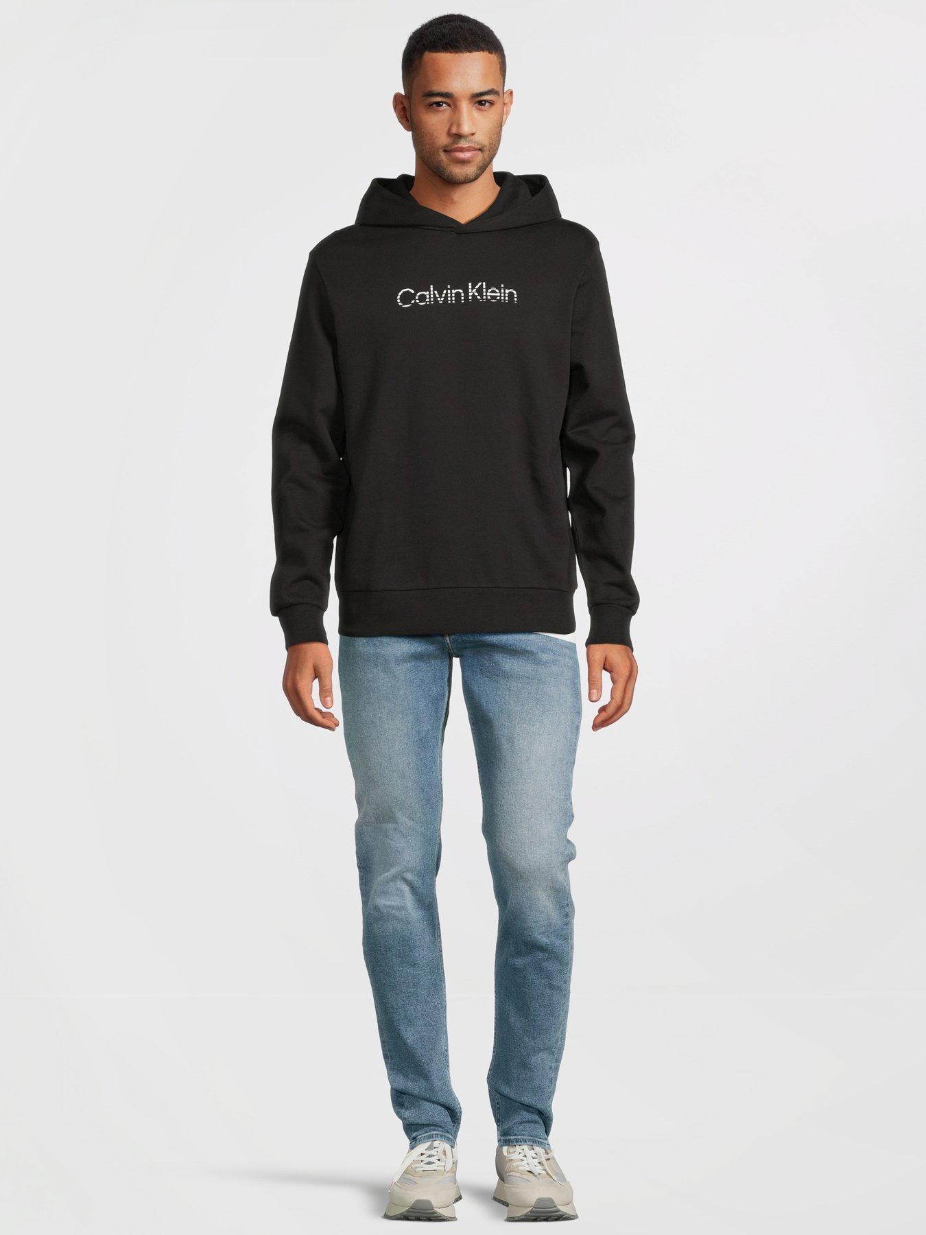 Calvin Klein Degrade Logo Hoodie - Black | Very.co.uk