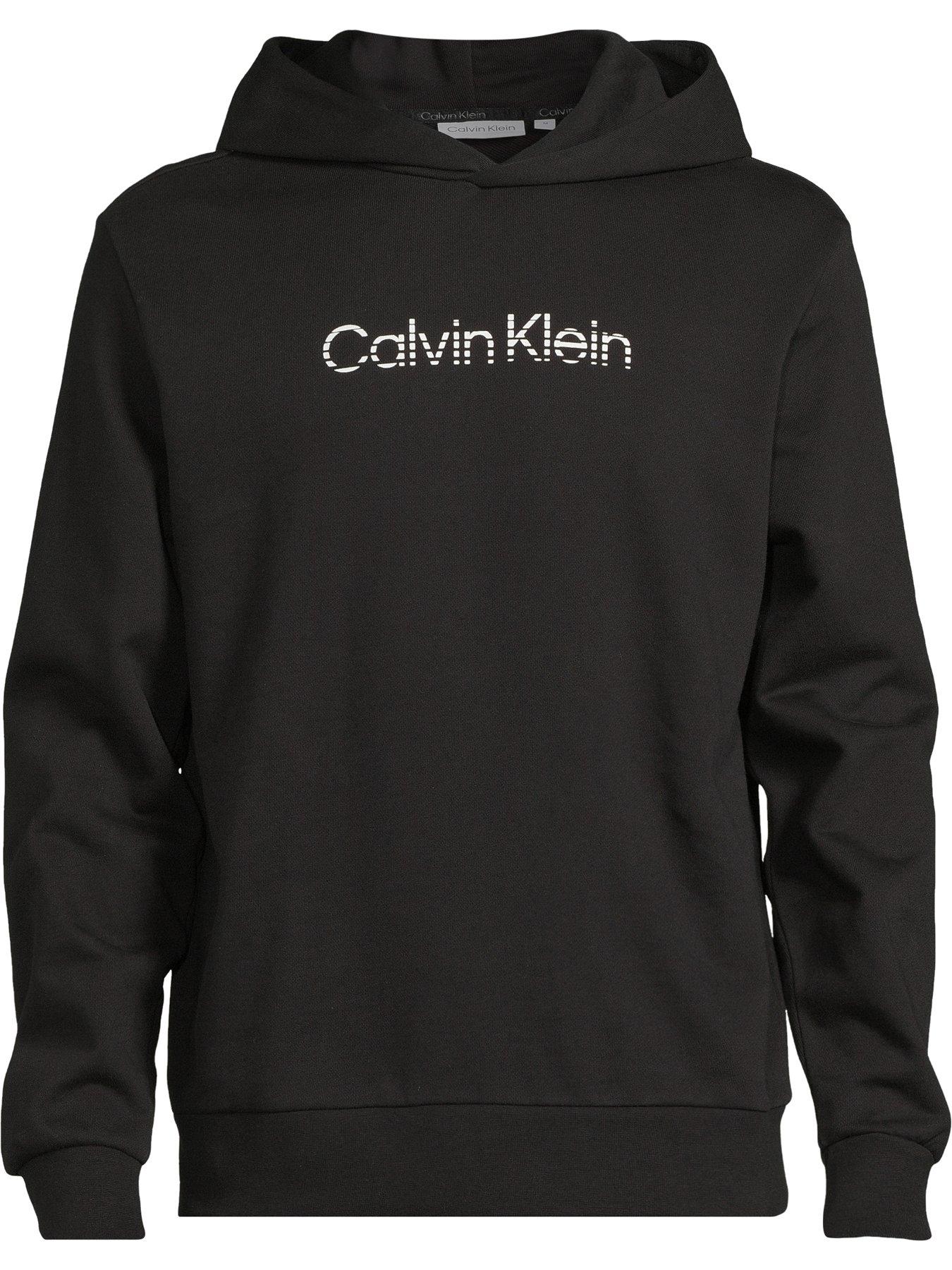 Calvin Klein Degrade Logo Hoodie - Black | Very.co.uk