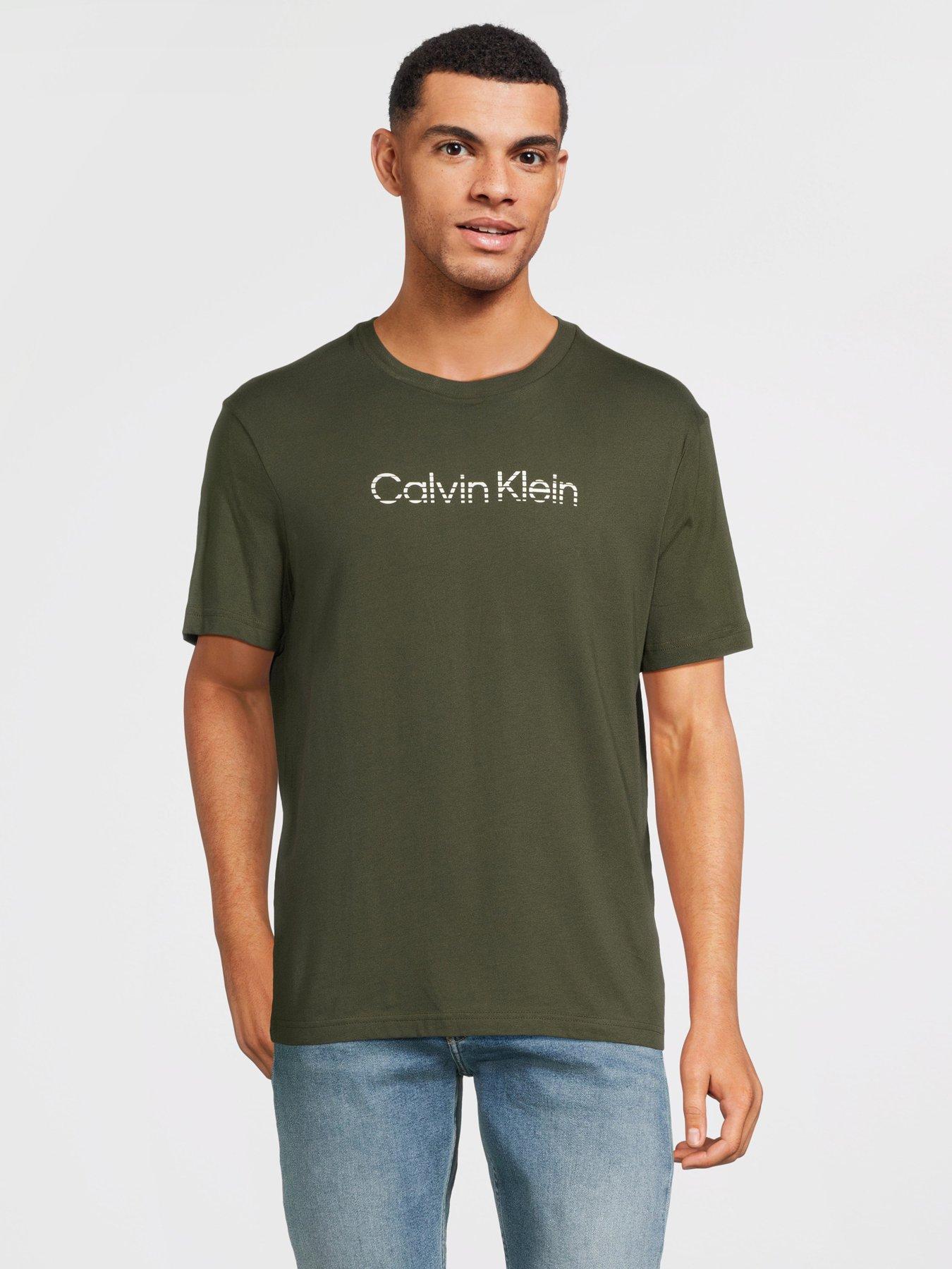 Calvin klein deals khaki t shirt