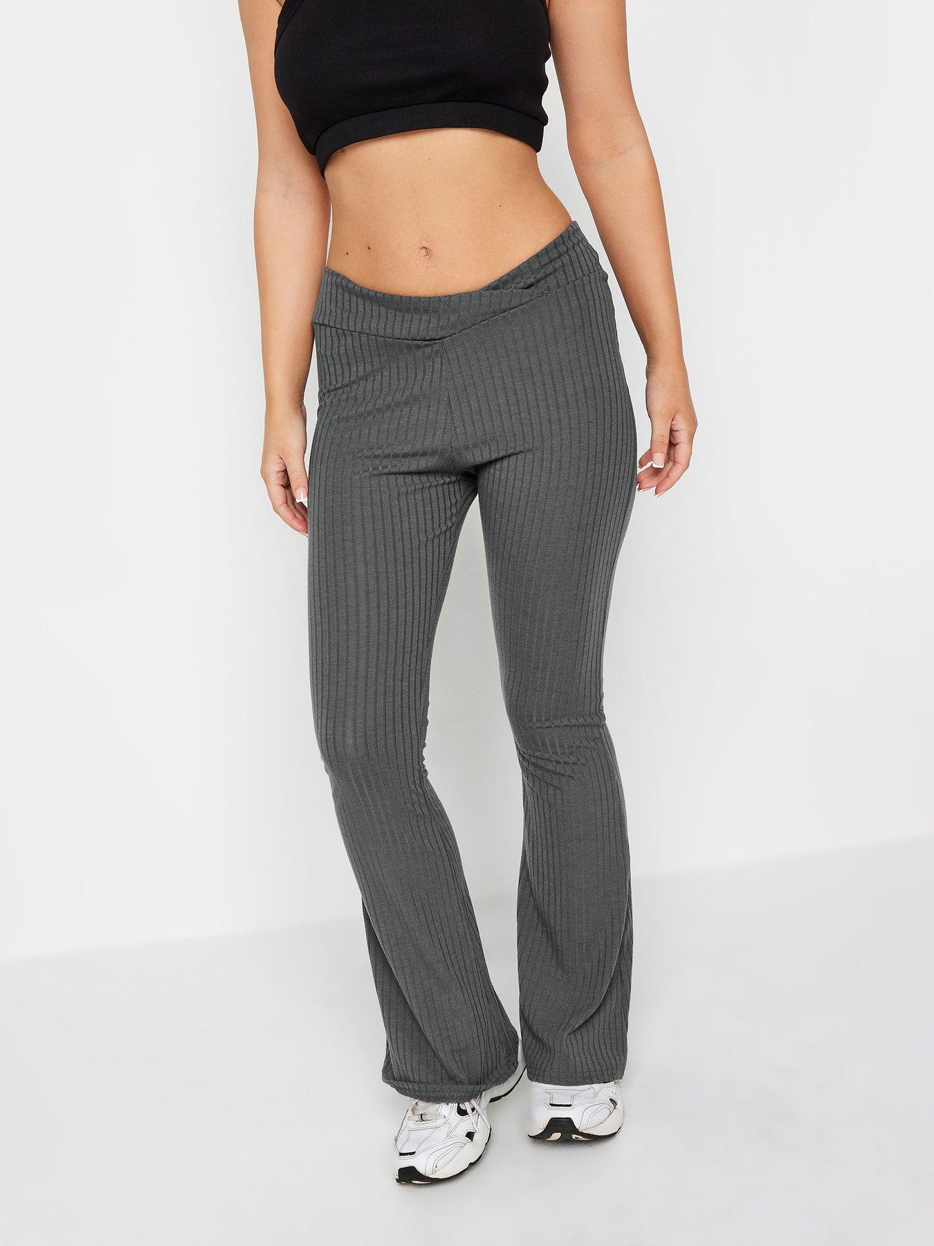 Ribbed flare pants clearance