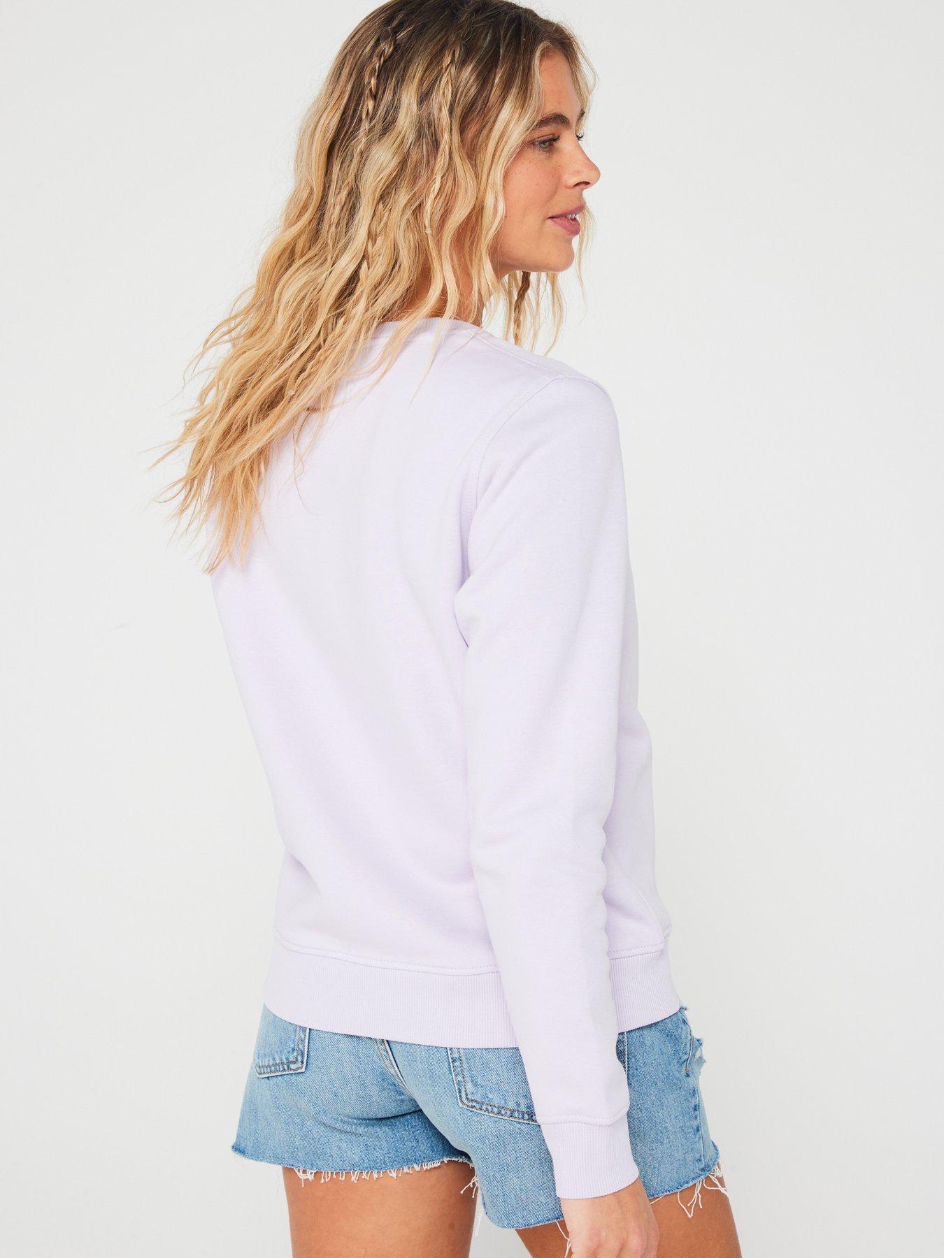 Tommy jeans hot sale sweatshirt purple