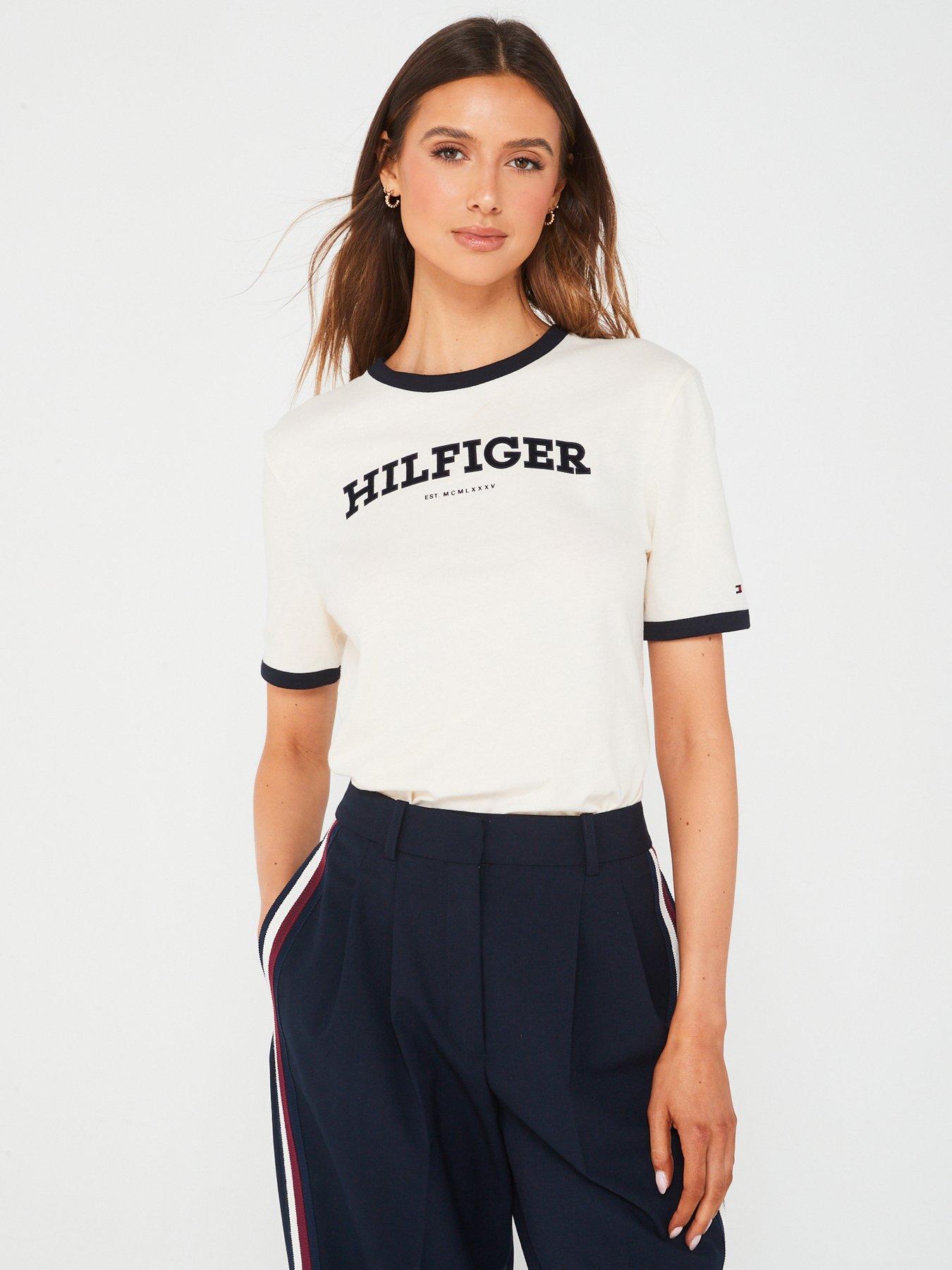 Tommy Hilfiger Monotype Logo T-Shirt - Beige