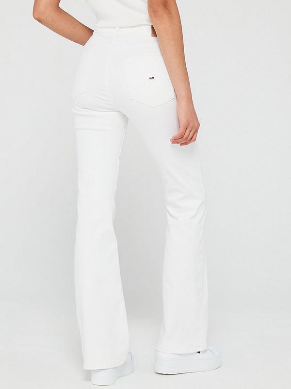 Tommy Jeans High Rise Flared Jeans - Blue | Very.co.uk