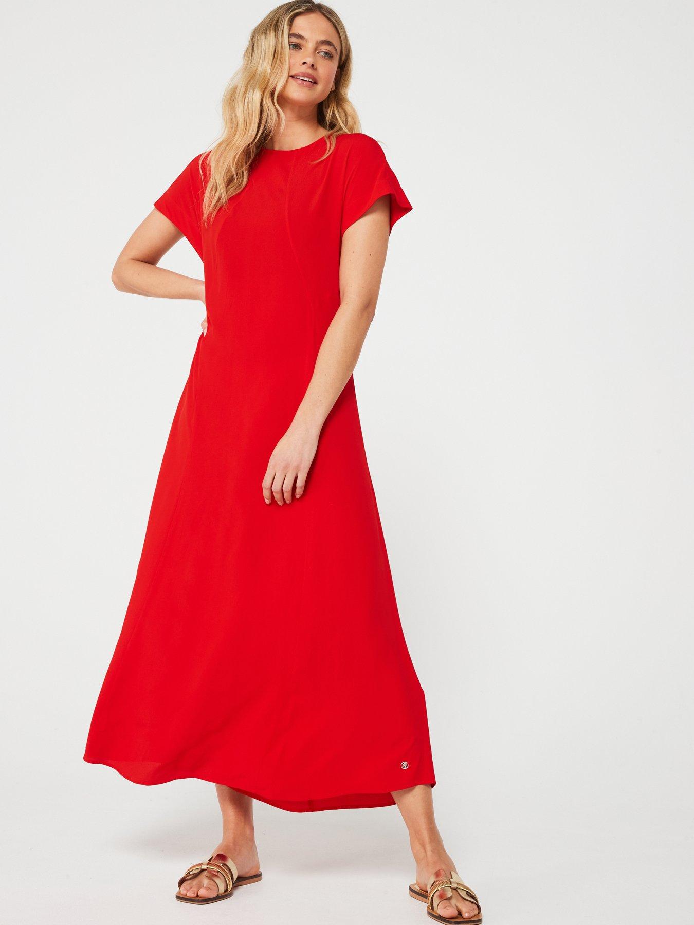 Red tommy hilfiger best sale dress