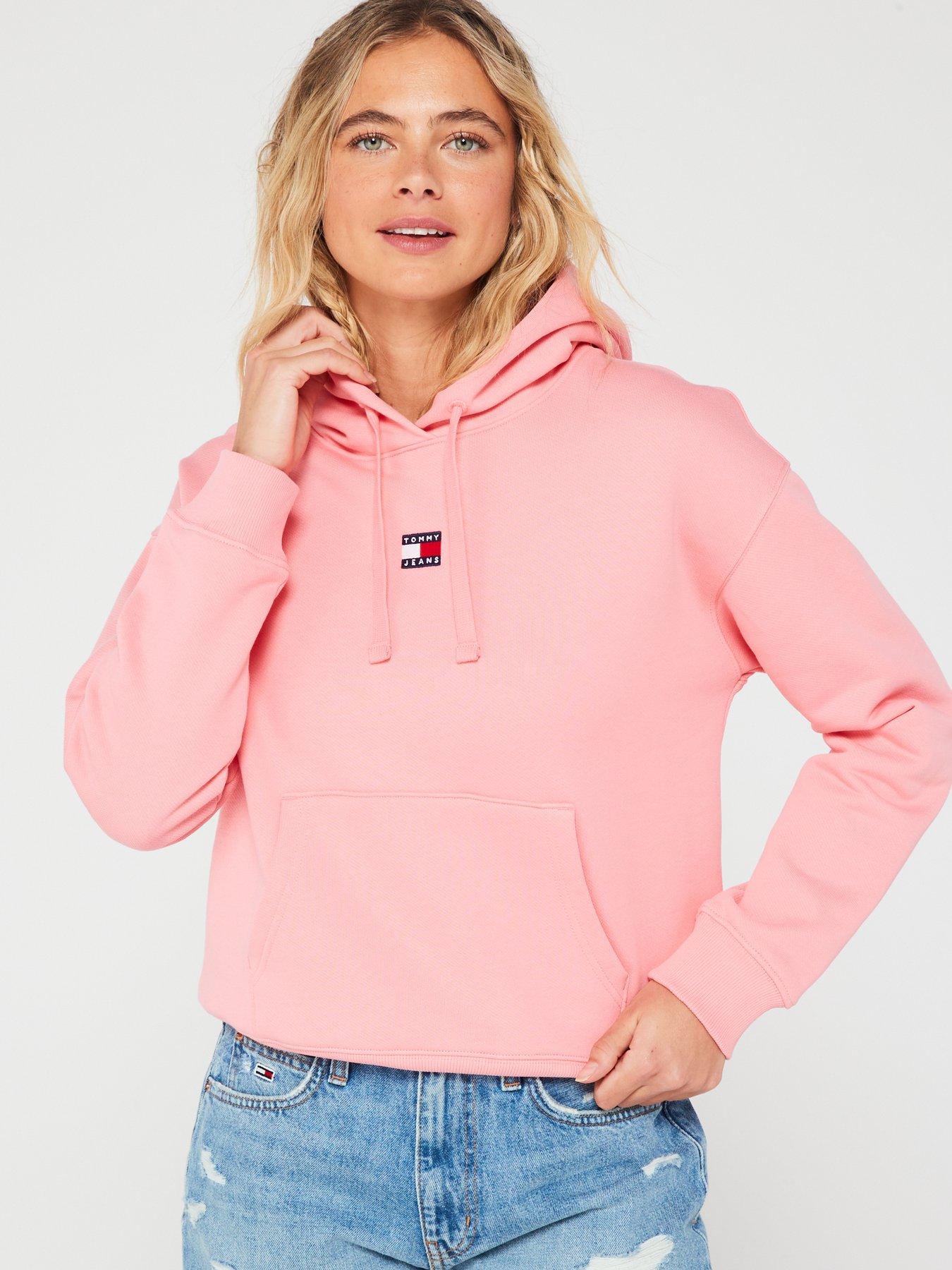 Tommy jeans sale hoodie pink