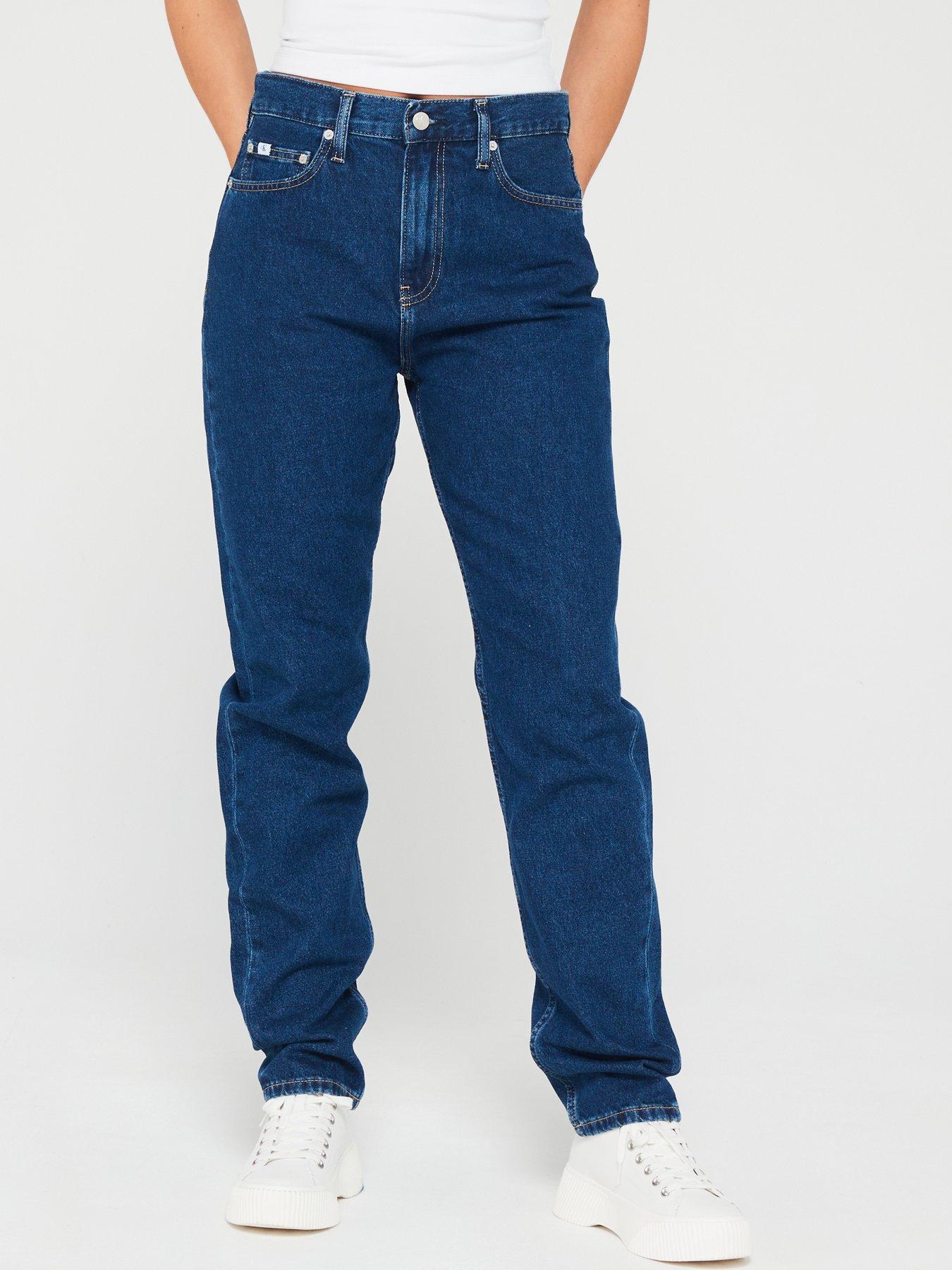 Calvin Klein Jeans Blue Cotton Skinny Jeans
