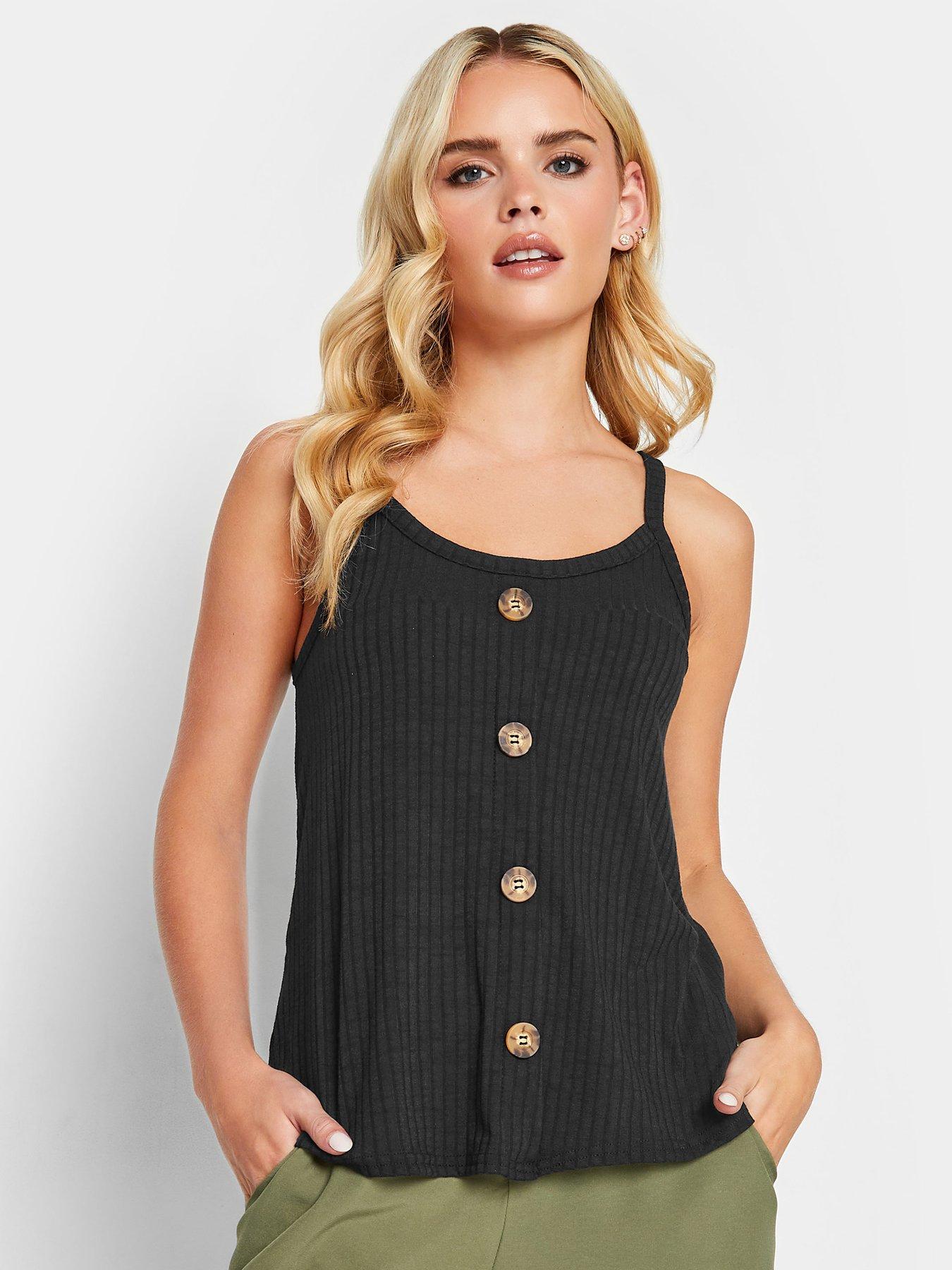 Women's Black Vests & Camis