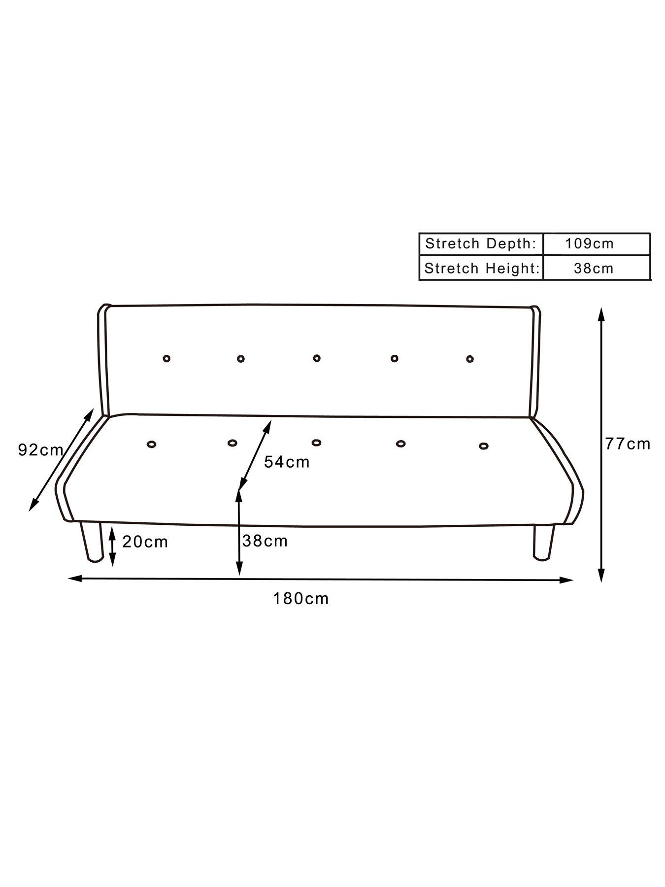 Image 6 of 7 of Very Home Dax Fabric Sofa Bed - Natural&nbsp;- FSC&reg; Certified