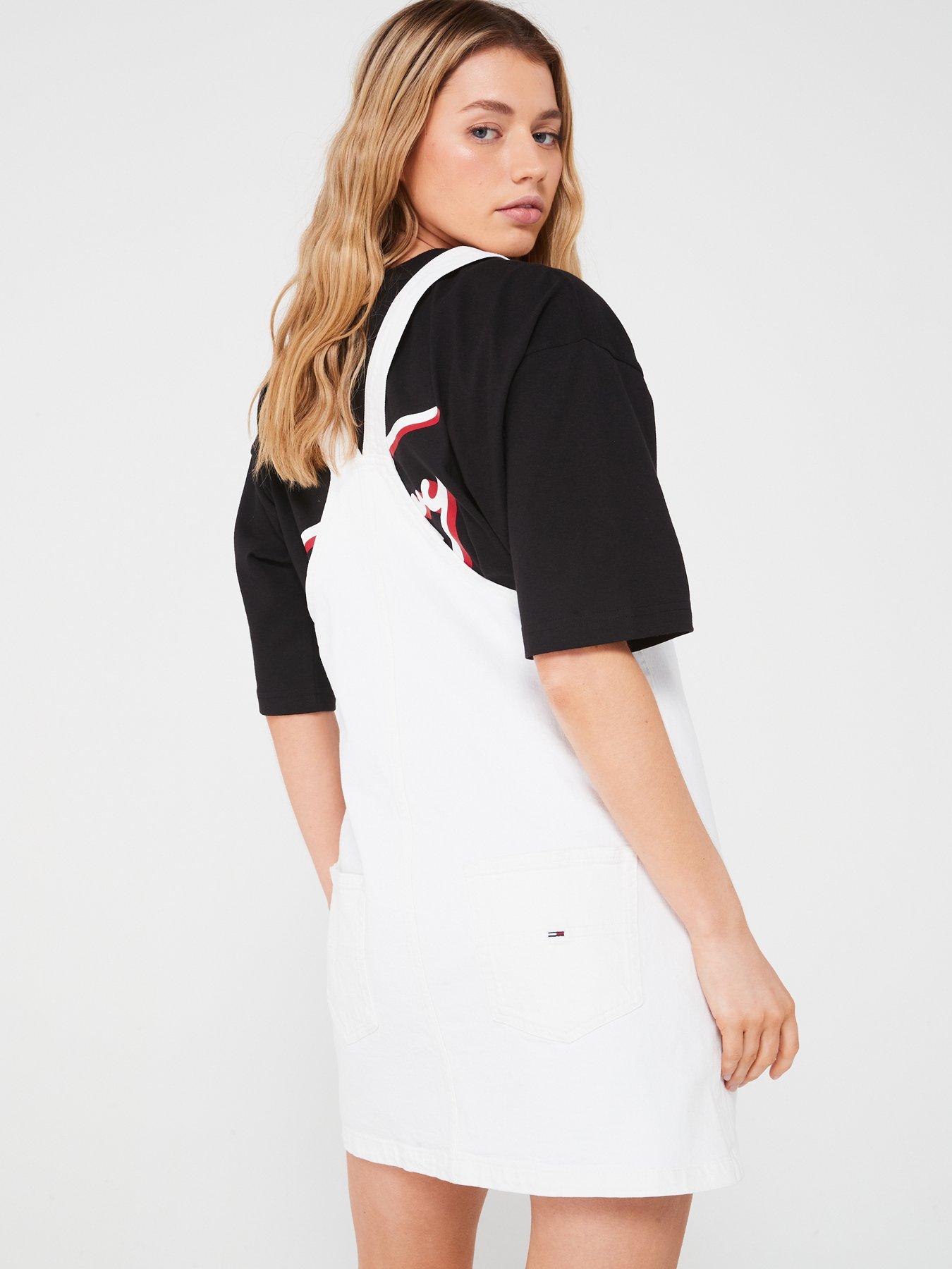 Black and white pinafore dress hotsell