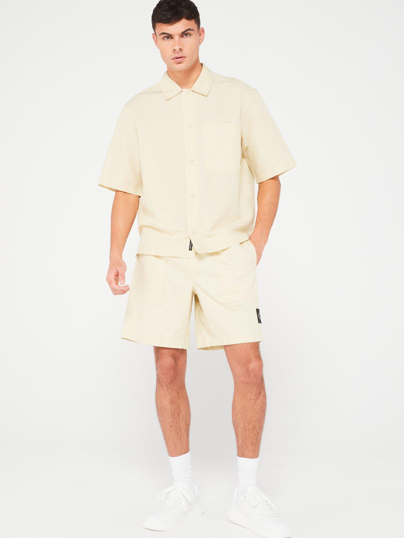Image 3 of 4 of Calvin Klein Jeans Linen Ss Shirt