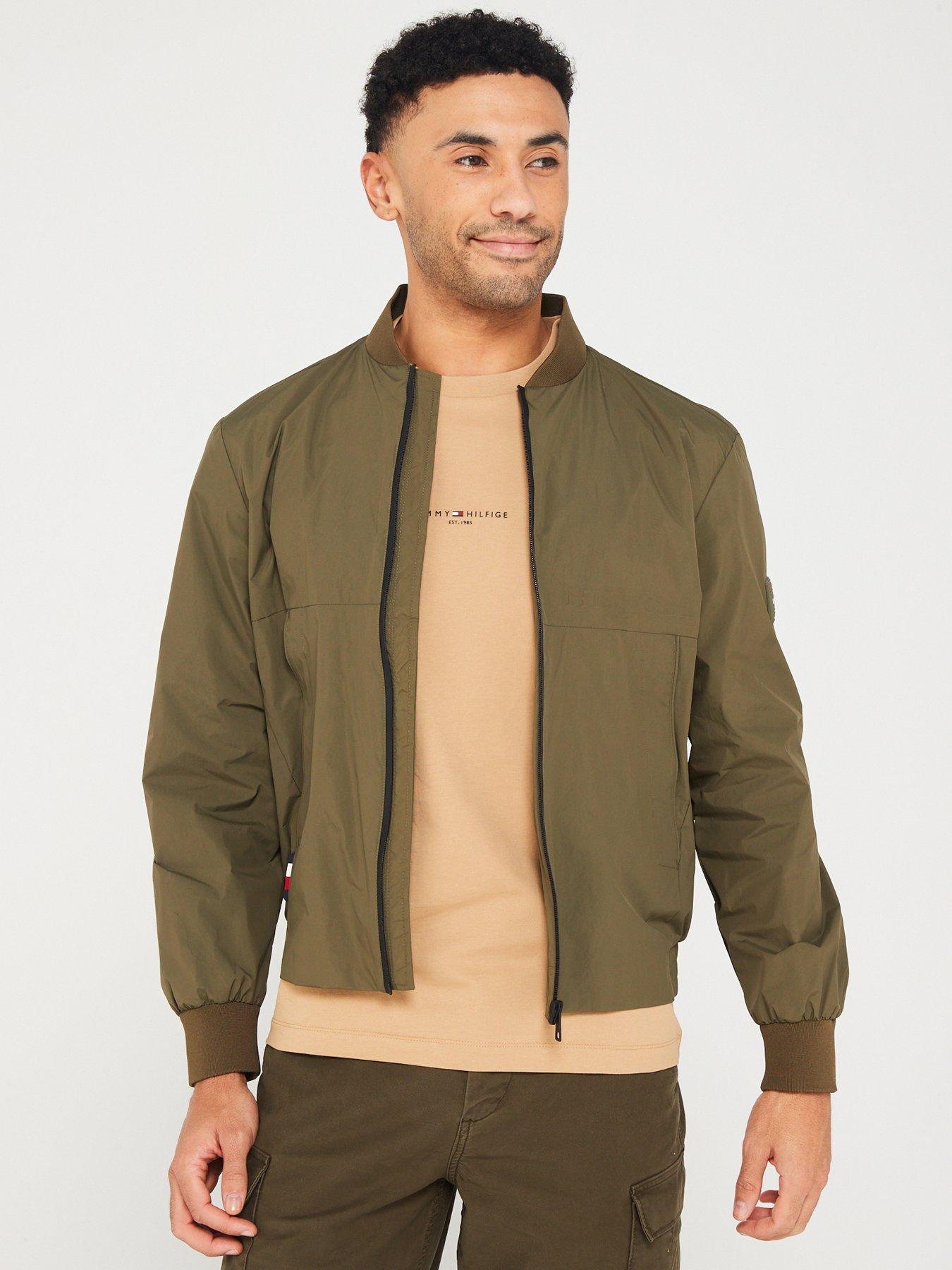 Tommy hilfiger online khaki bomber jacket