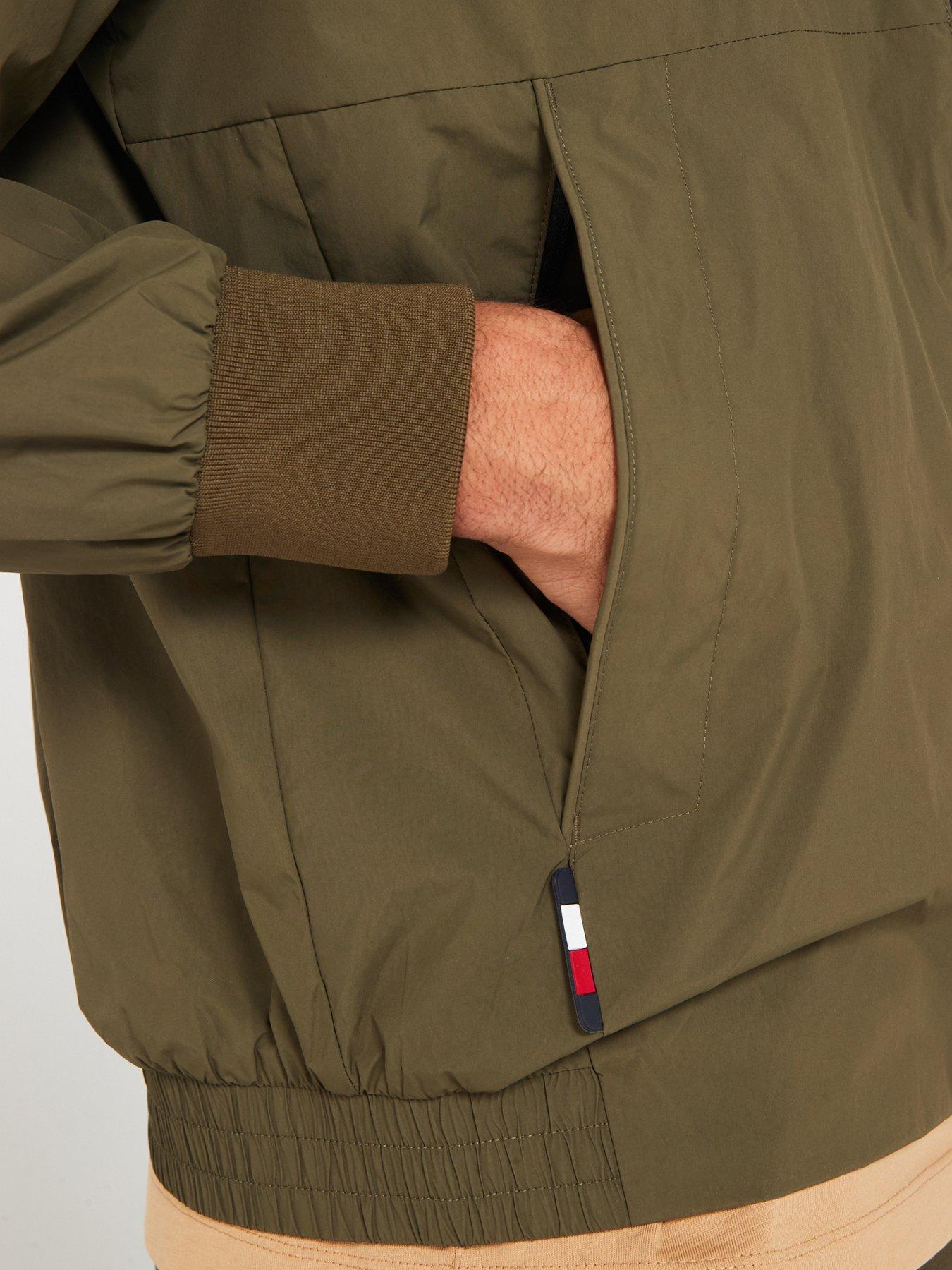 Tommy Hilfiger Portland Bomber Jacket - Khaki | Very.co.uk