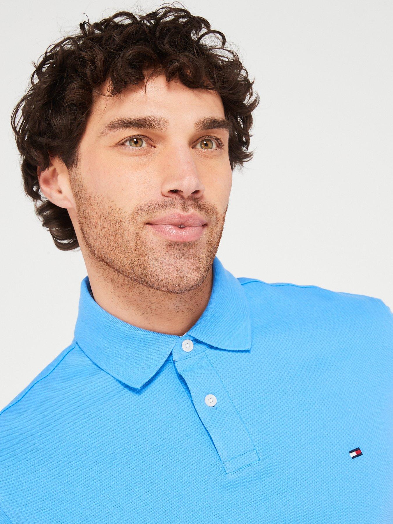 Tommy Hilfiger 1985 Regular Fit Polo Shirt - Blue | Very.co.uk