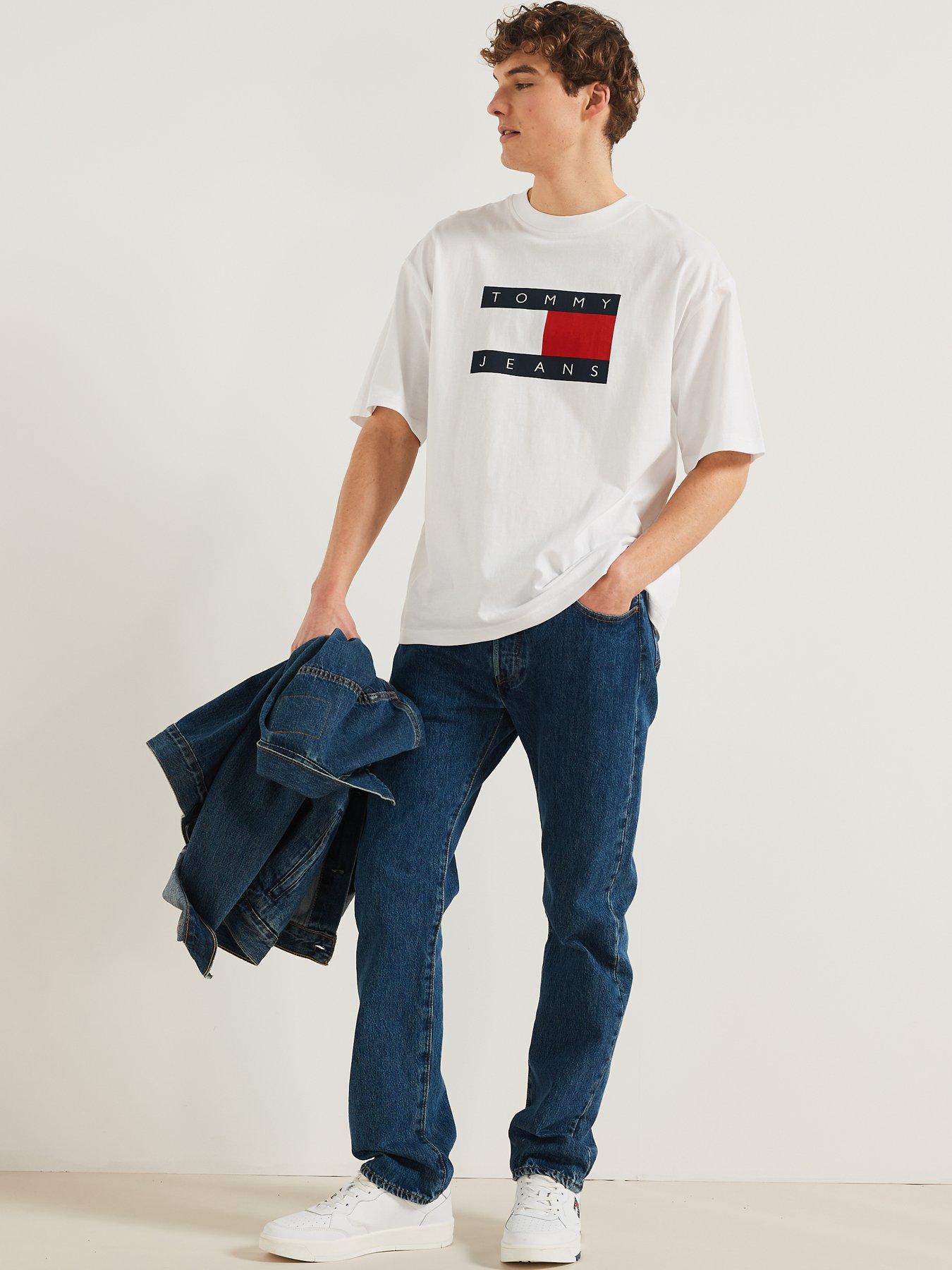 Tommy jeans best sale flag t shirt