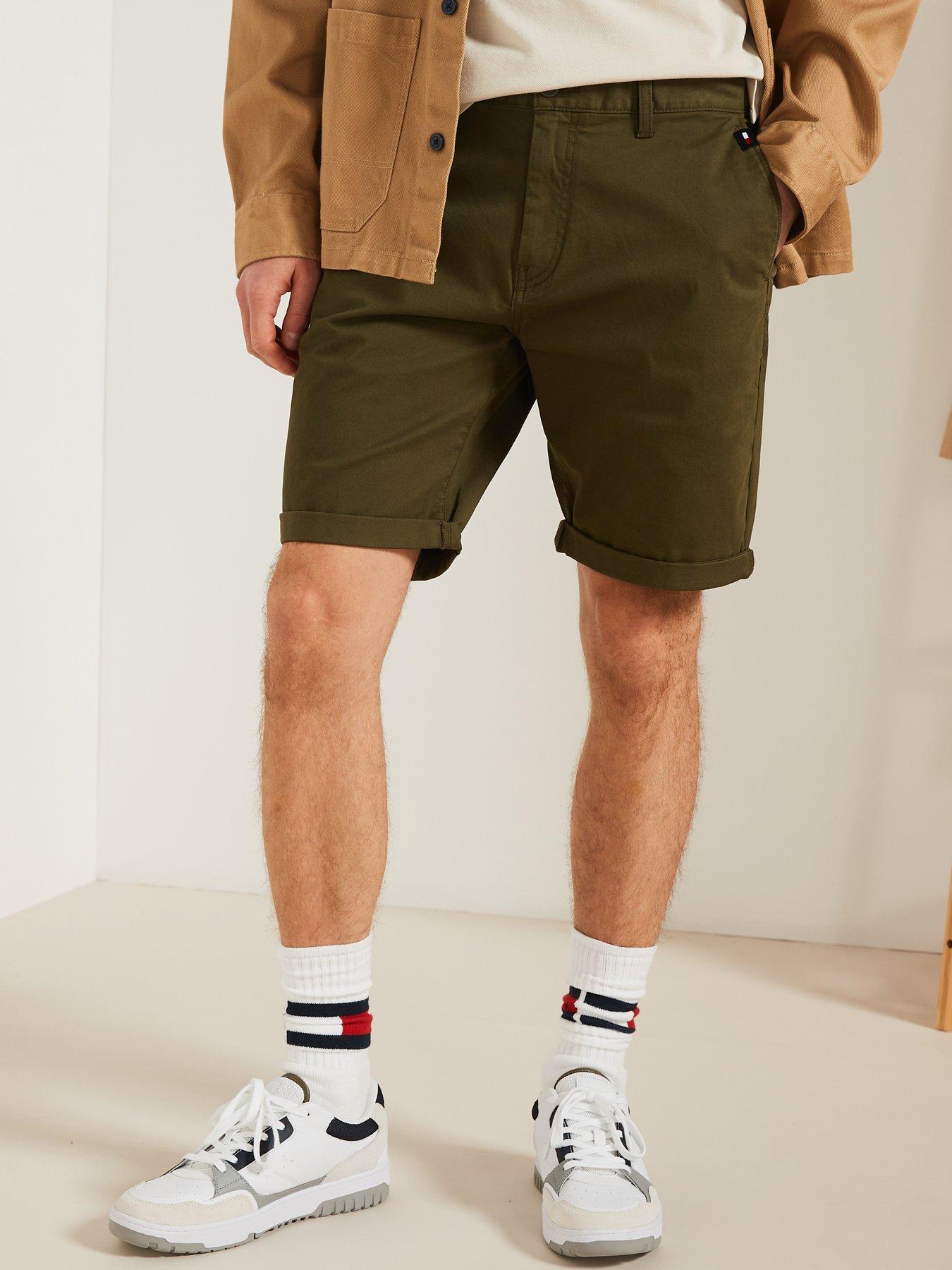 tommy jeans scanton short - dark khaki