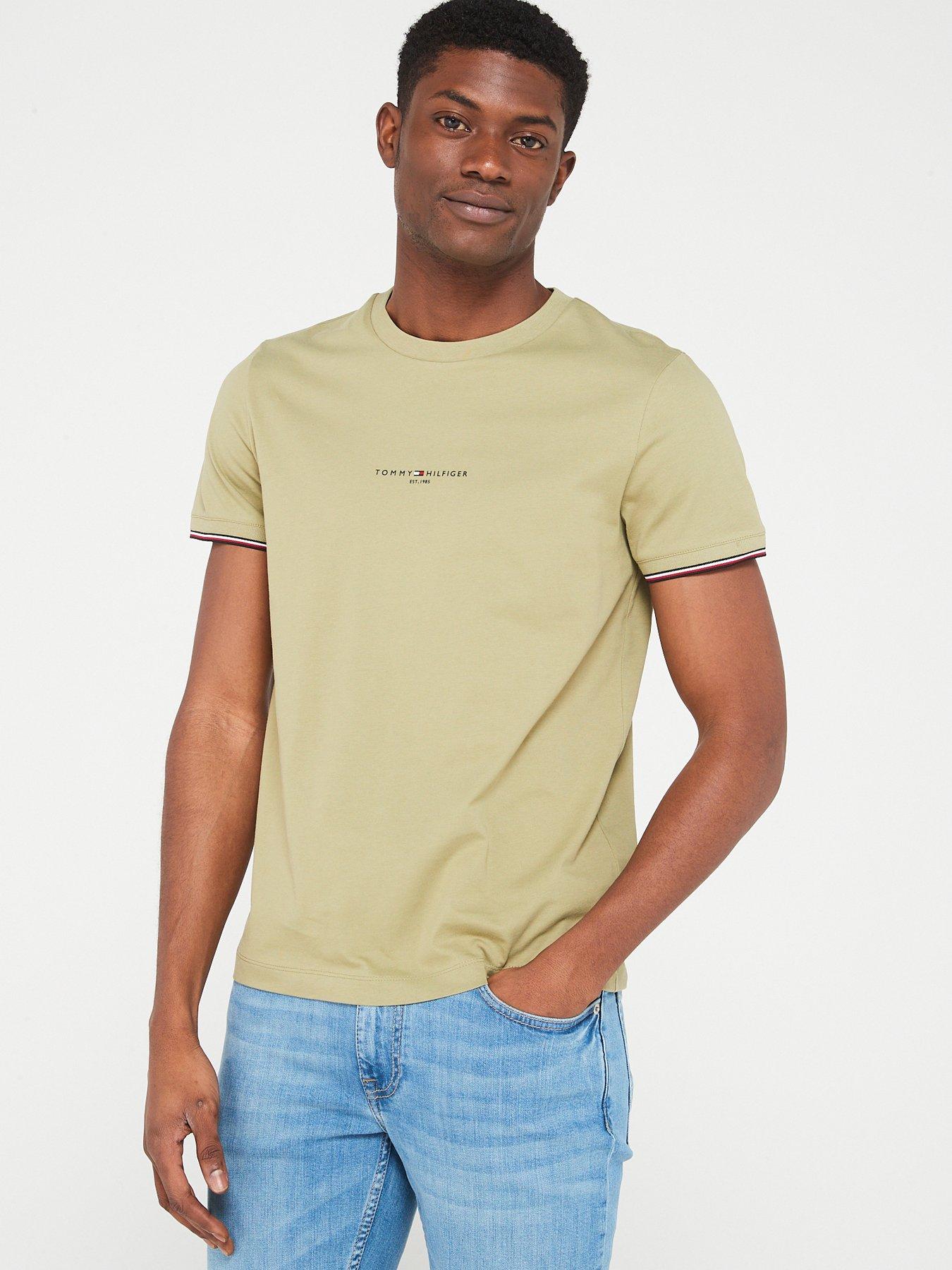 tommy-hilfiger-tommy-logo-tipped-t-shirt-khakinbsp