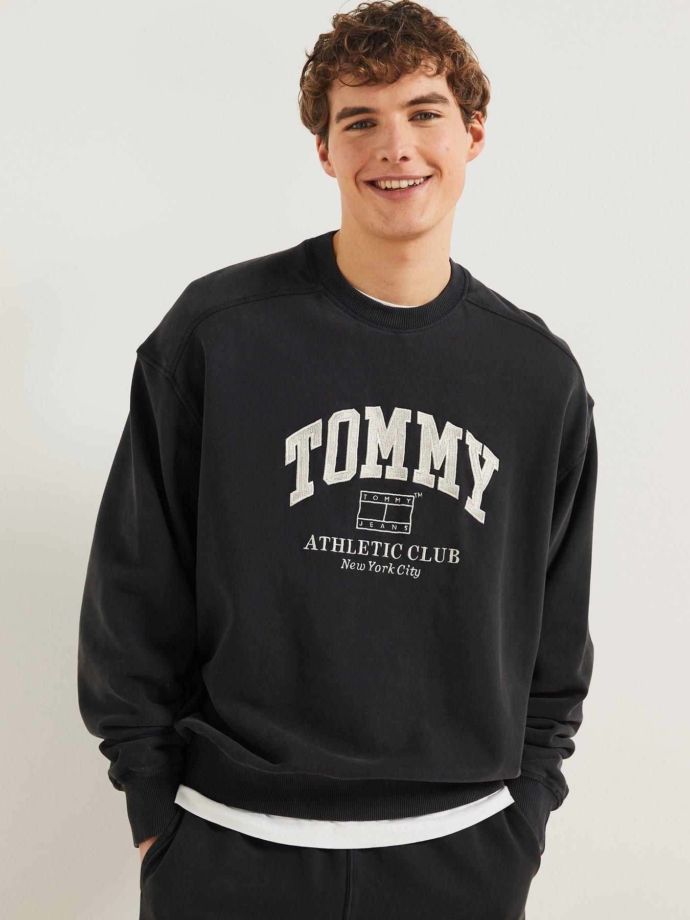 Boxy Logo Crew Sweatshirt Black