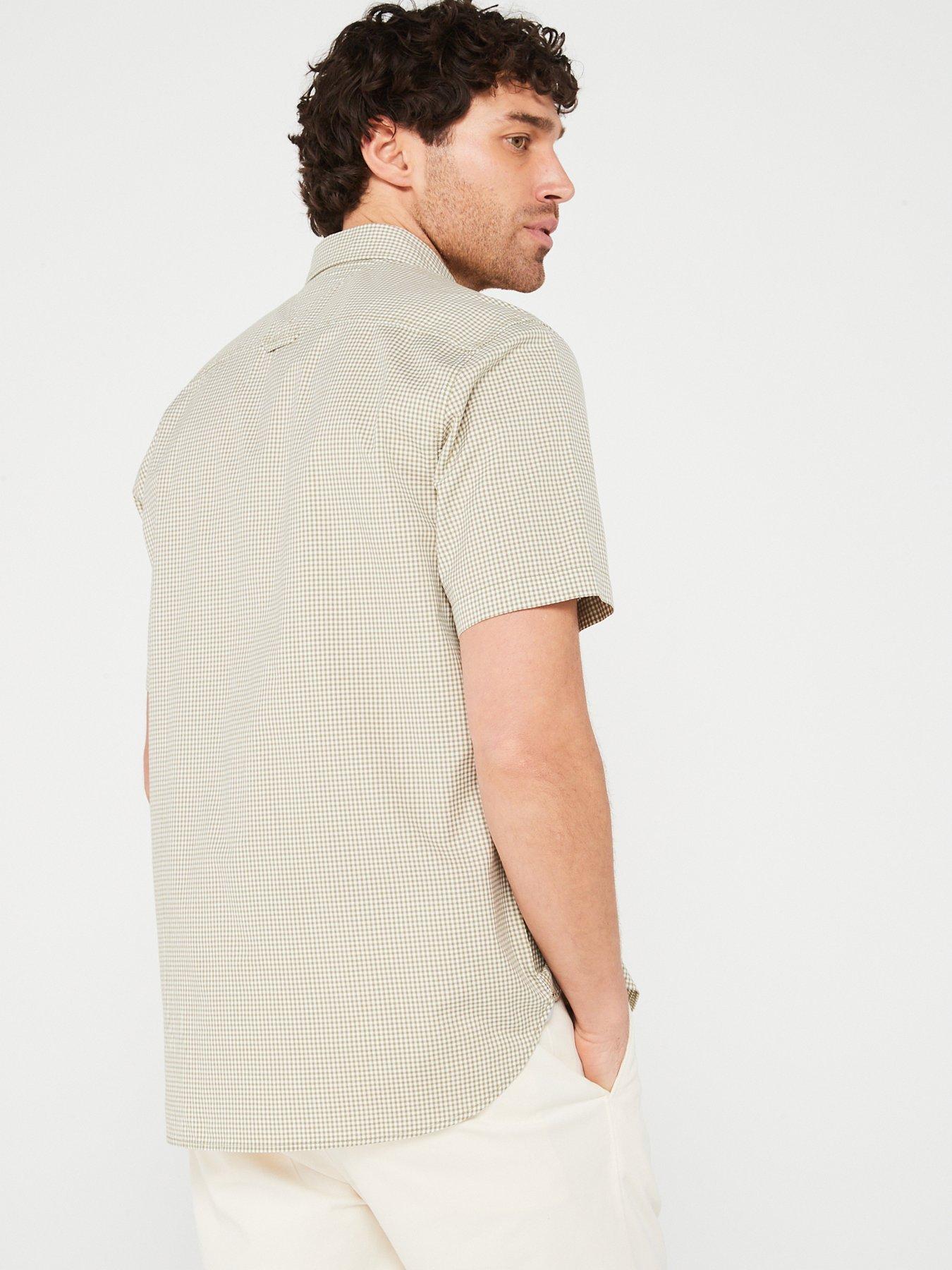 Tommy Hilfiger Flex Gingham Short Sleeve Regular Fit Shirt - Light ...