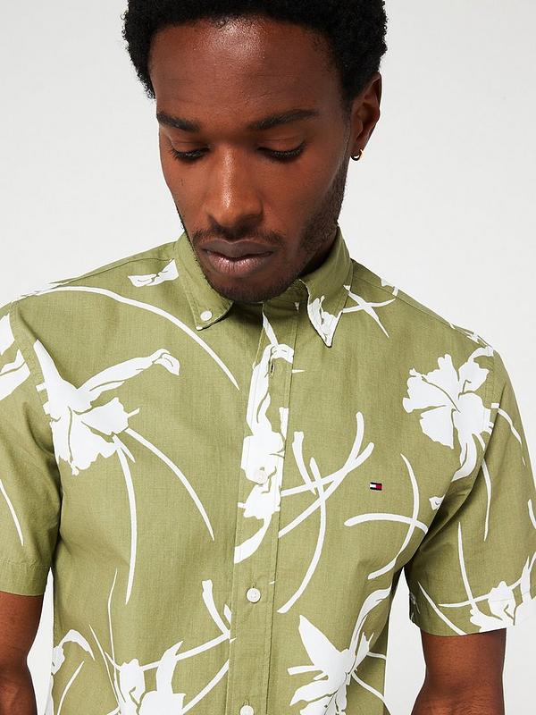 Tommy Hilfiger Tommy Hilfiger Large Tropical Print Short Sleeve Shirt ...