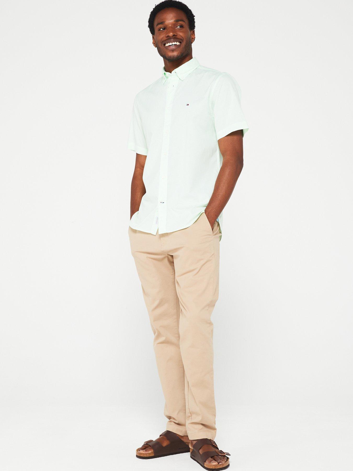 Tommy Hilfiger Flex Gingham Short Sleeve Regular Fit Shirt | Very.co.uk
