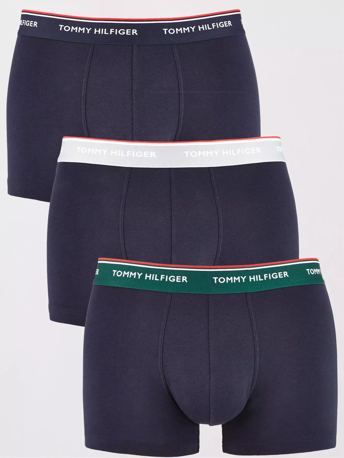 Tommy Hilfiger Mens 3 Pack Cotton Air Underwear Boxer Briefs 453 S