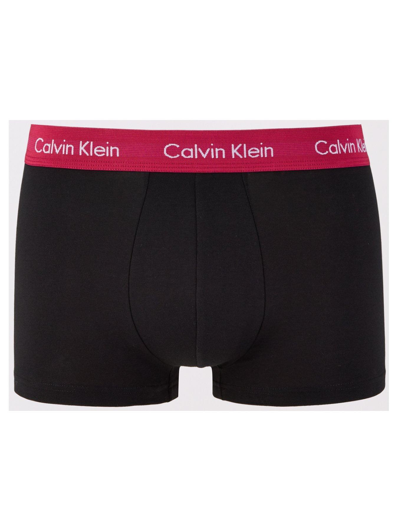 Calvin Klein 3 Pack Low Rise Trunk Black Uk