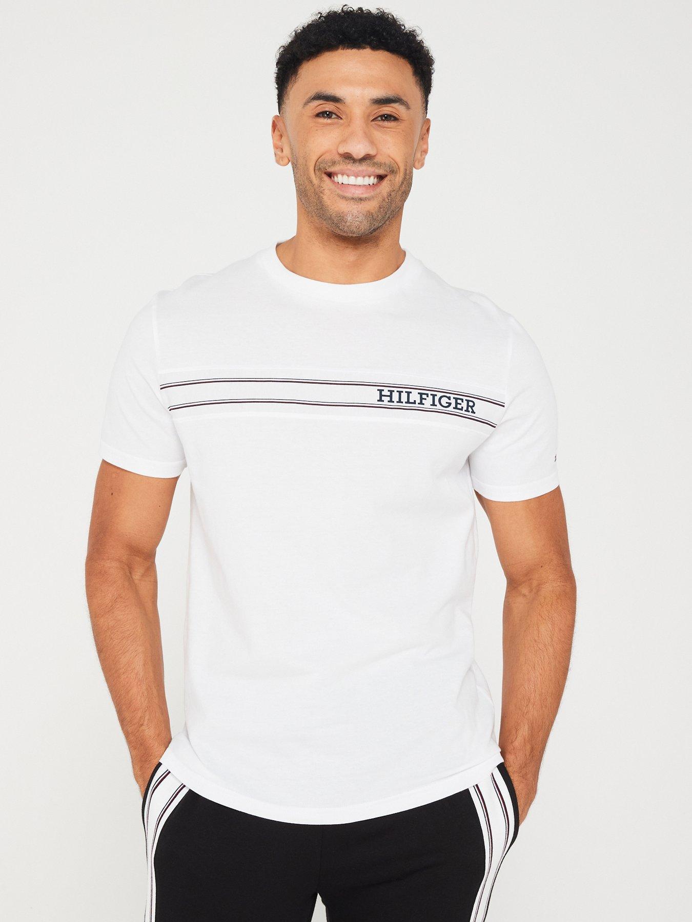 Tommy Hilfiger Chest Logo Loungewear T Shirt White very