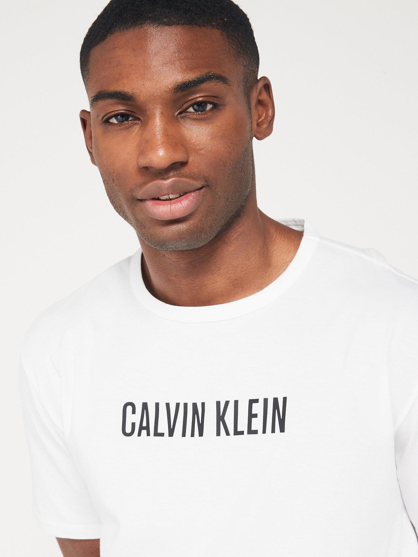 Calvin Klein Loungewear Crew Neck T-Shirt - White | Very.co.uk