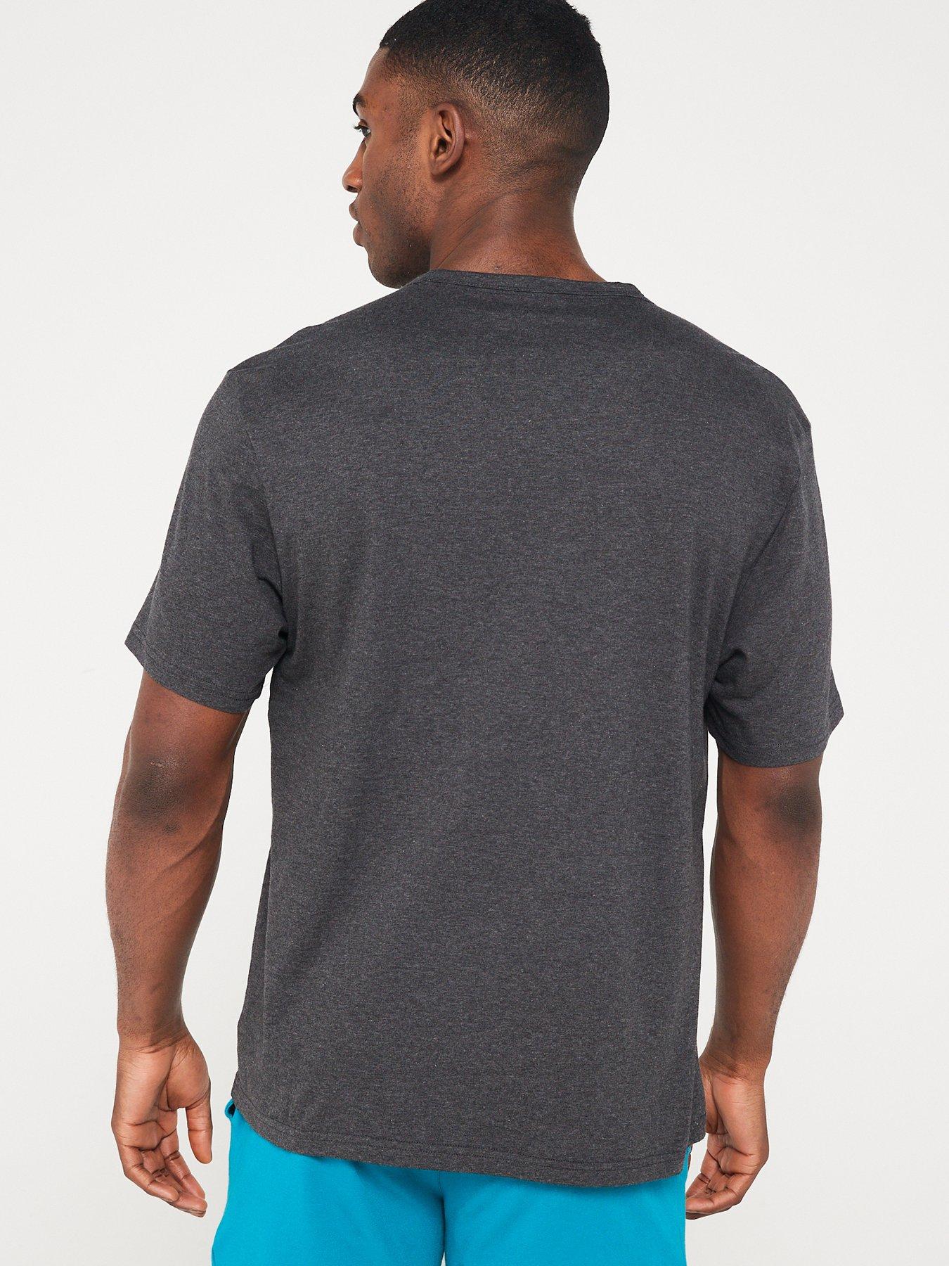 Calvin Klein Loungewear Crew Neck T-Shirt - Dark Grey | Very.co.uk