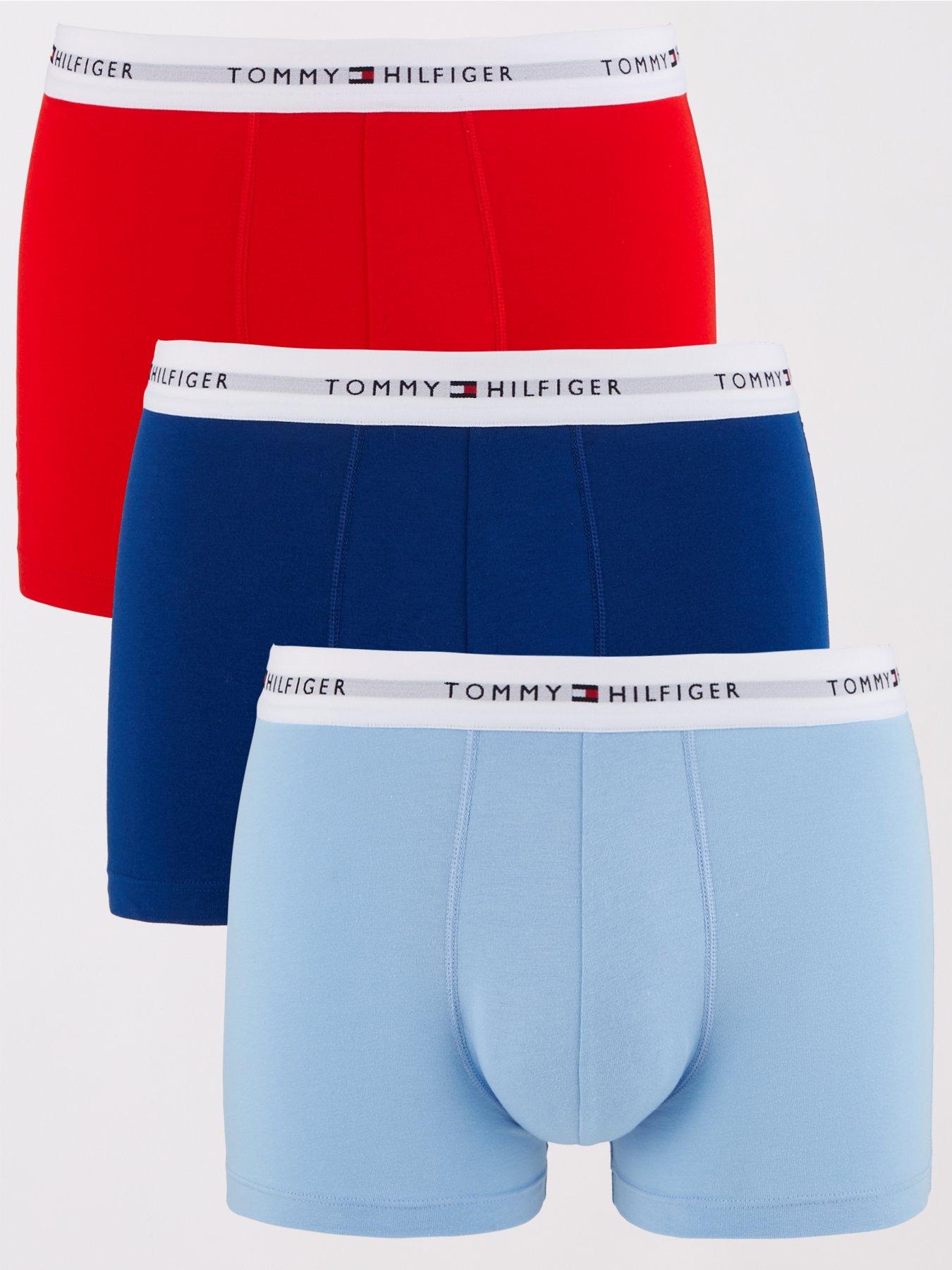 Tommy Hilfiger 3-pack Assorted Heritage Comfort Briefs in Blue for
