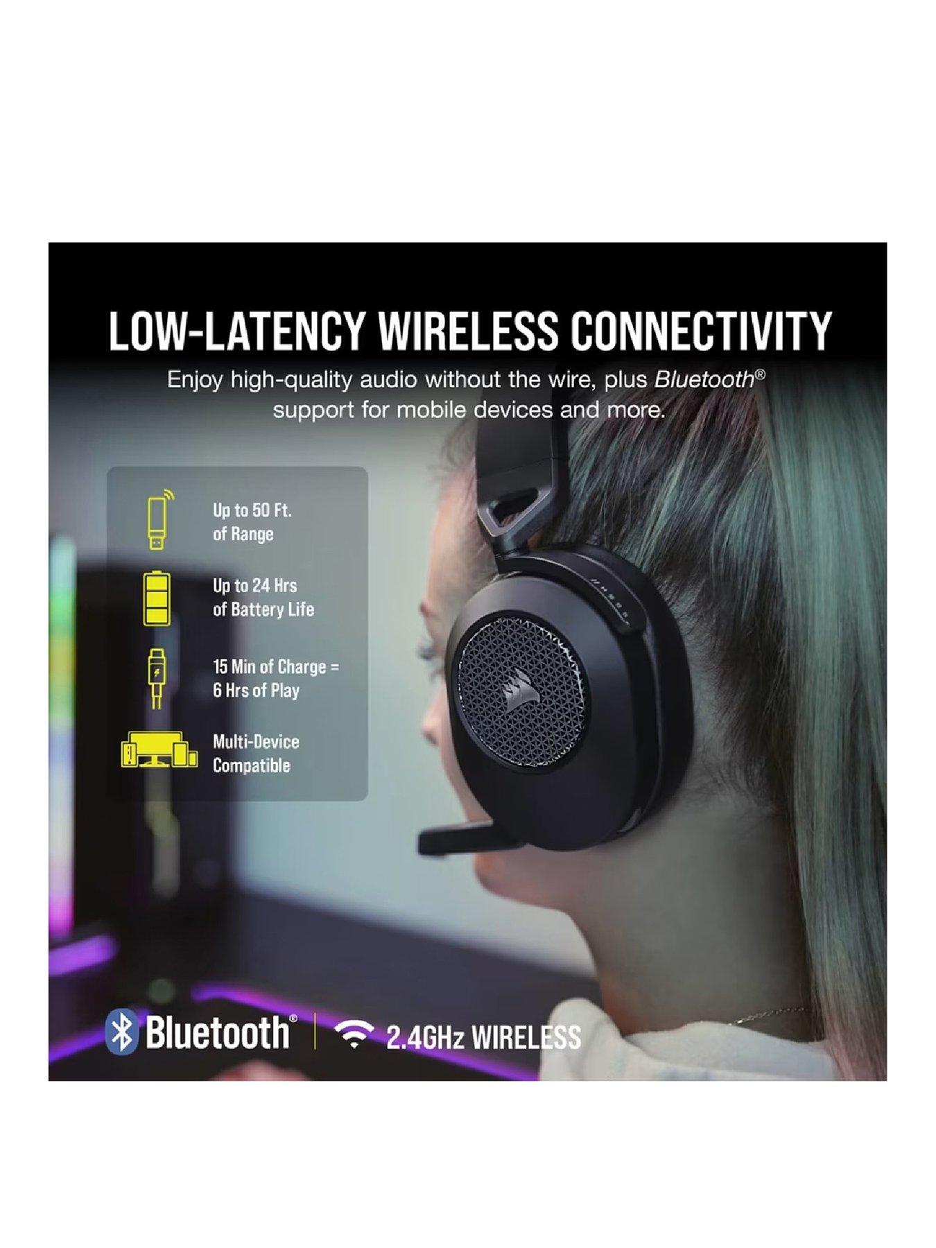 CORSAIR HS65 Wireless Gaming Headset - Carbon | Very