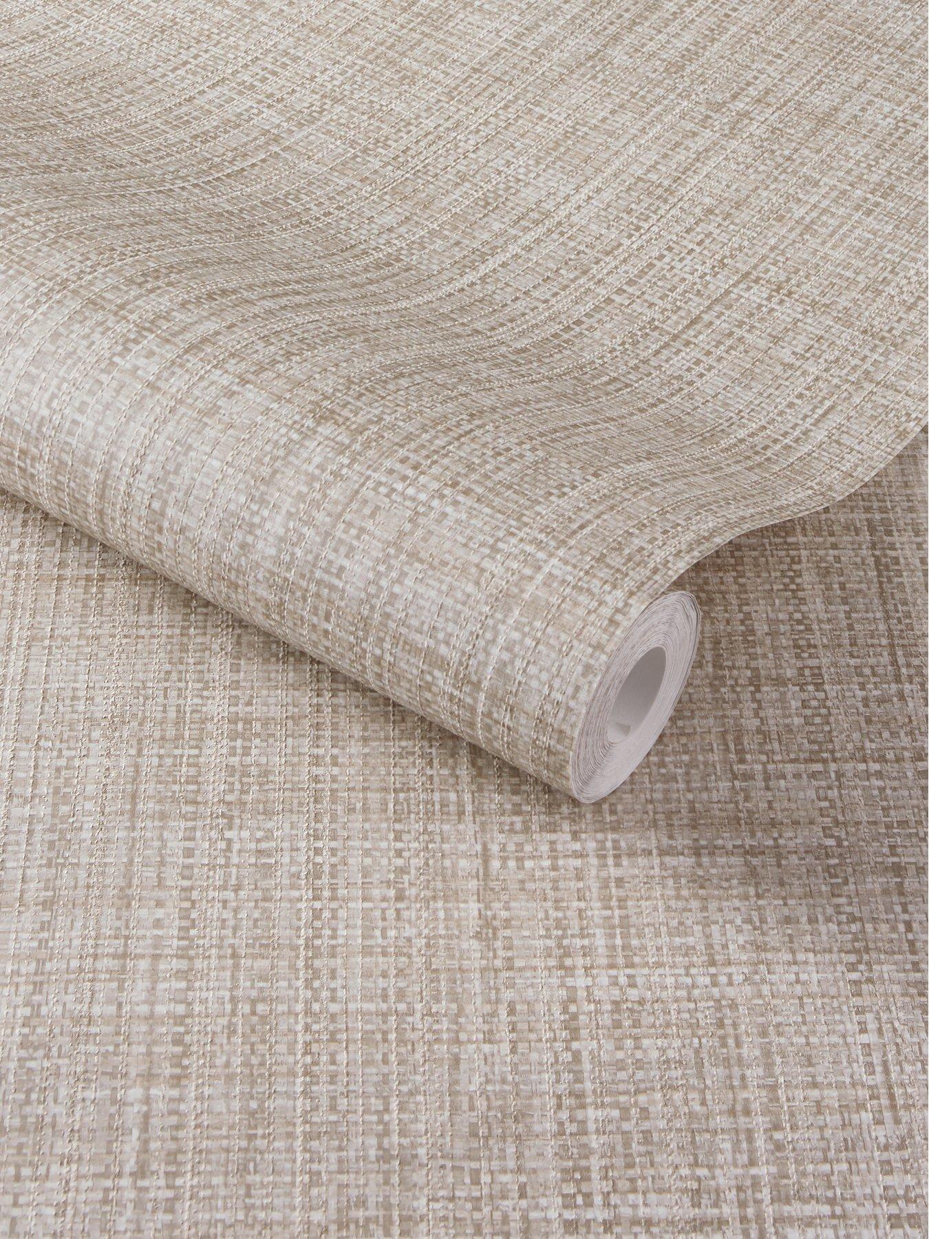 Image 3 of 4 of Michelle Keegan Home Taupe Rattan Wallpaper