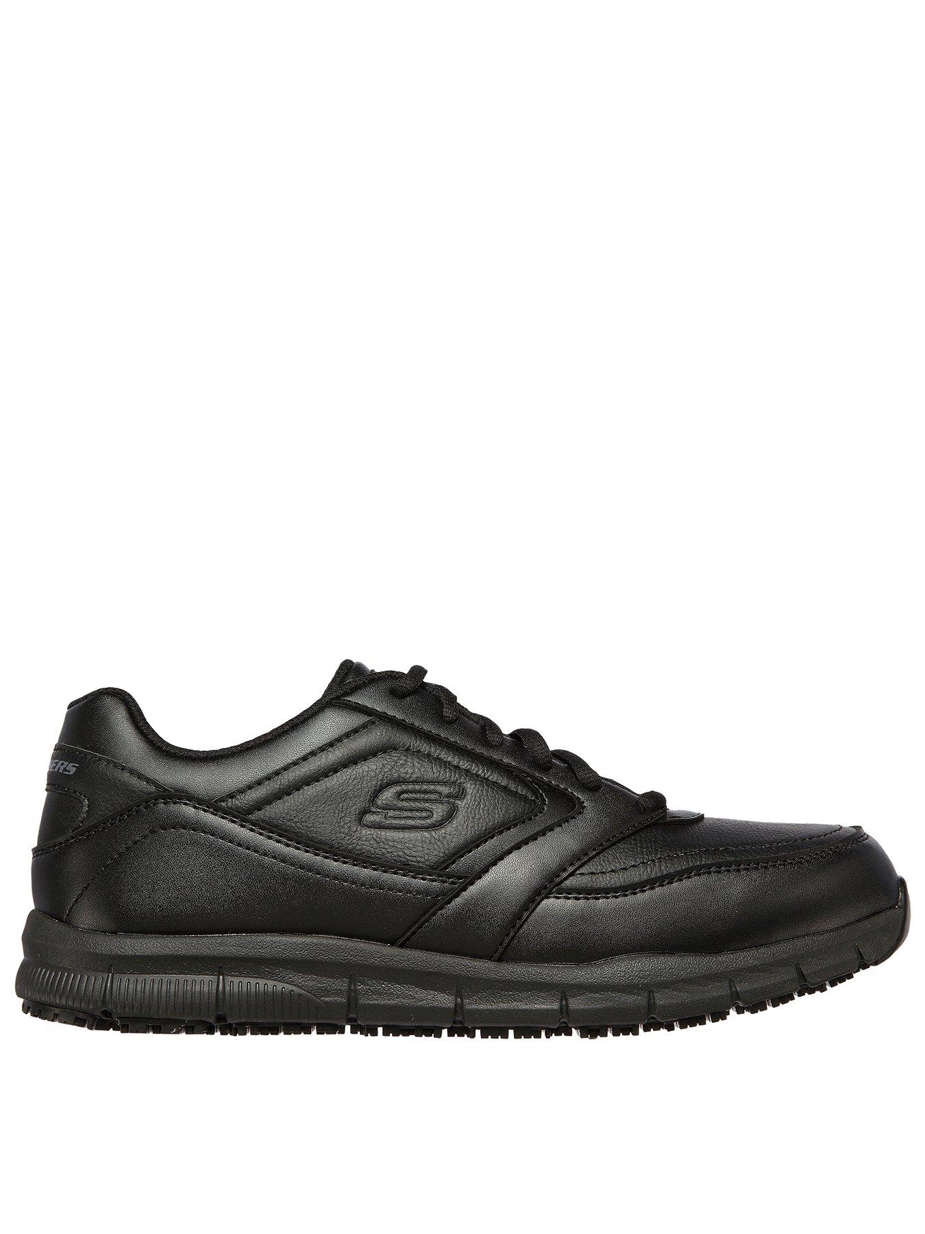 skechers-nampa-lace-up-work-trainers-black