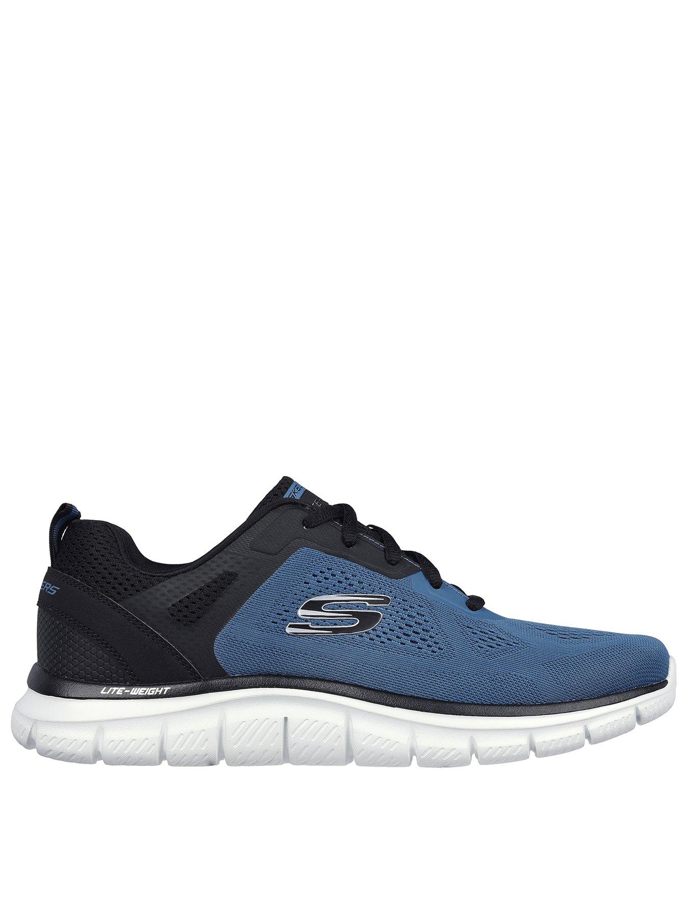 Image 1 of 5 of Skechers Track Lace Up Trainers - Blue