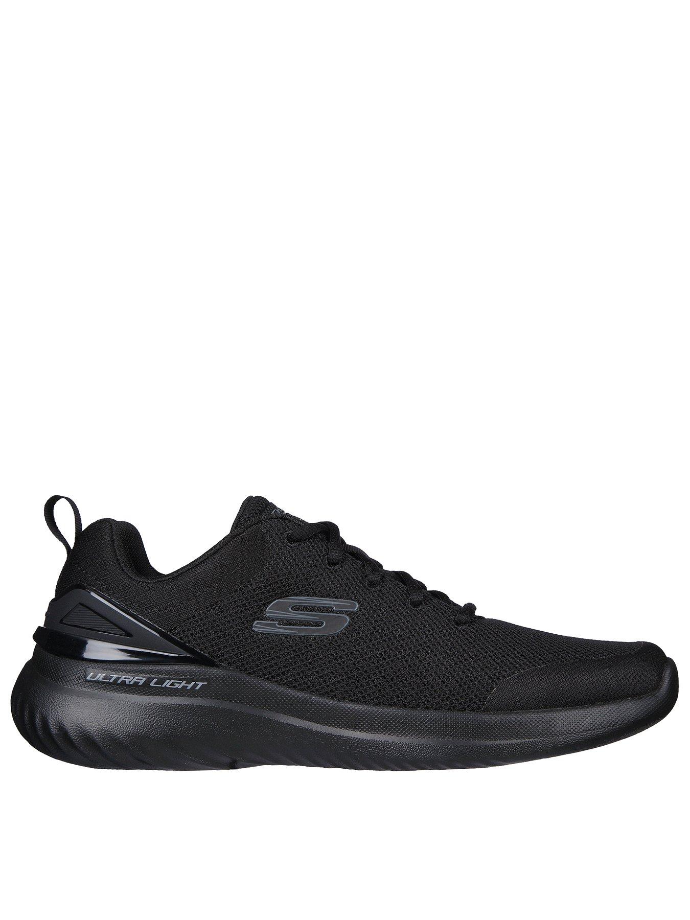 skechers-bounder-20-lace-up-trainers-black