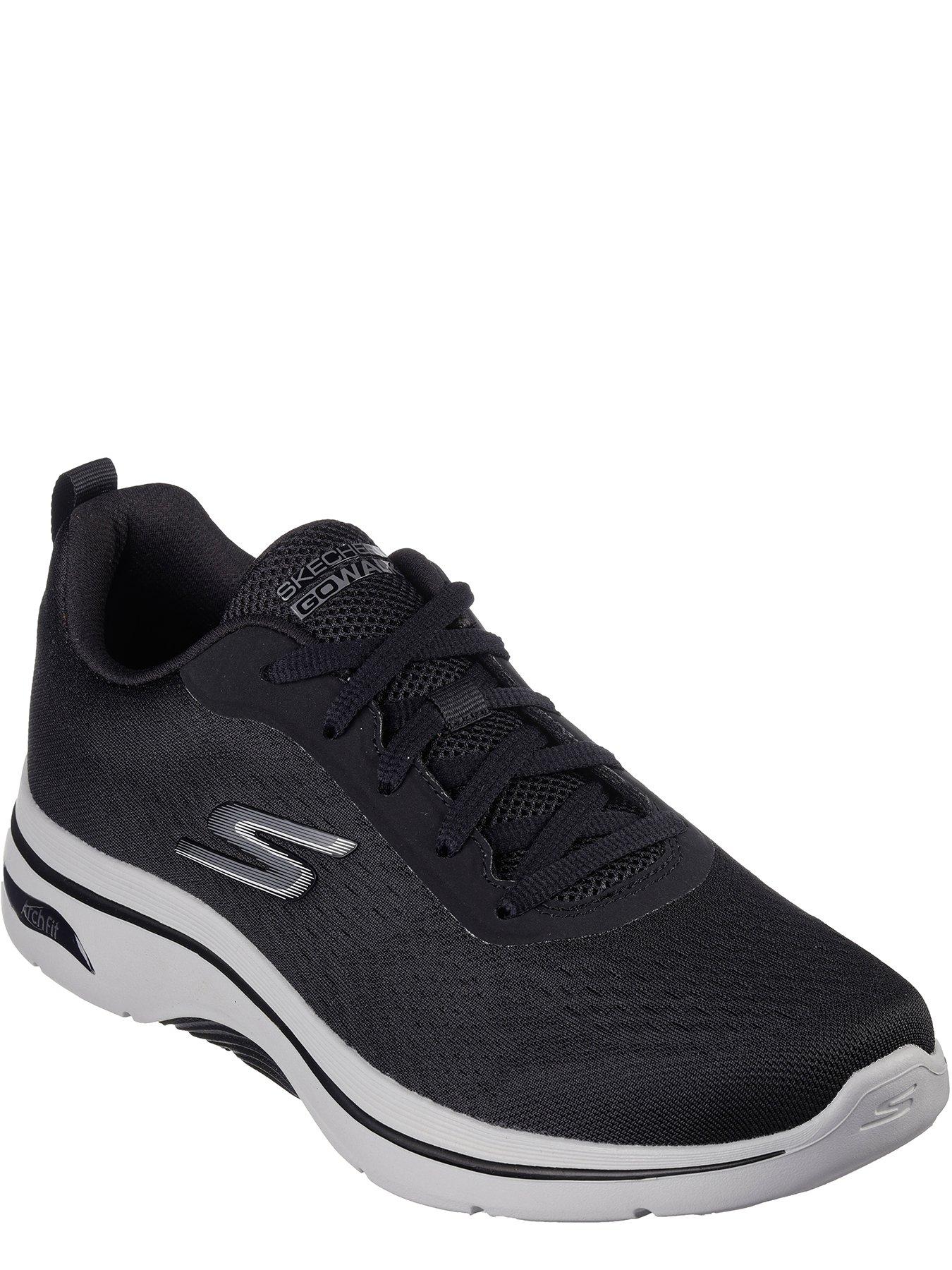 Image 2 of 2 of Skechers Go Walk Arch Fit 2.0 Lace Up Trainers - Black