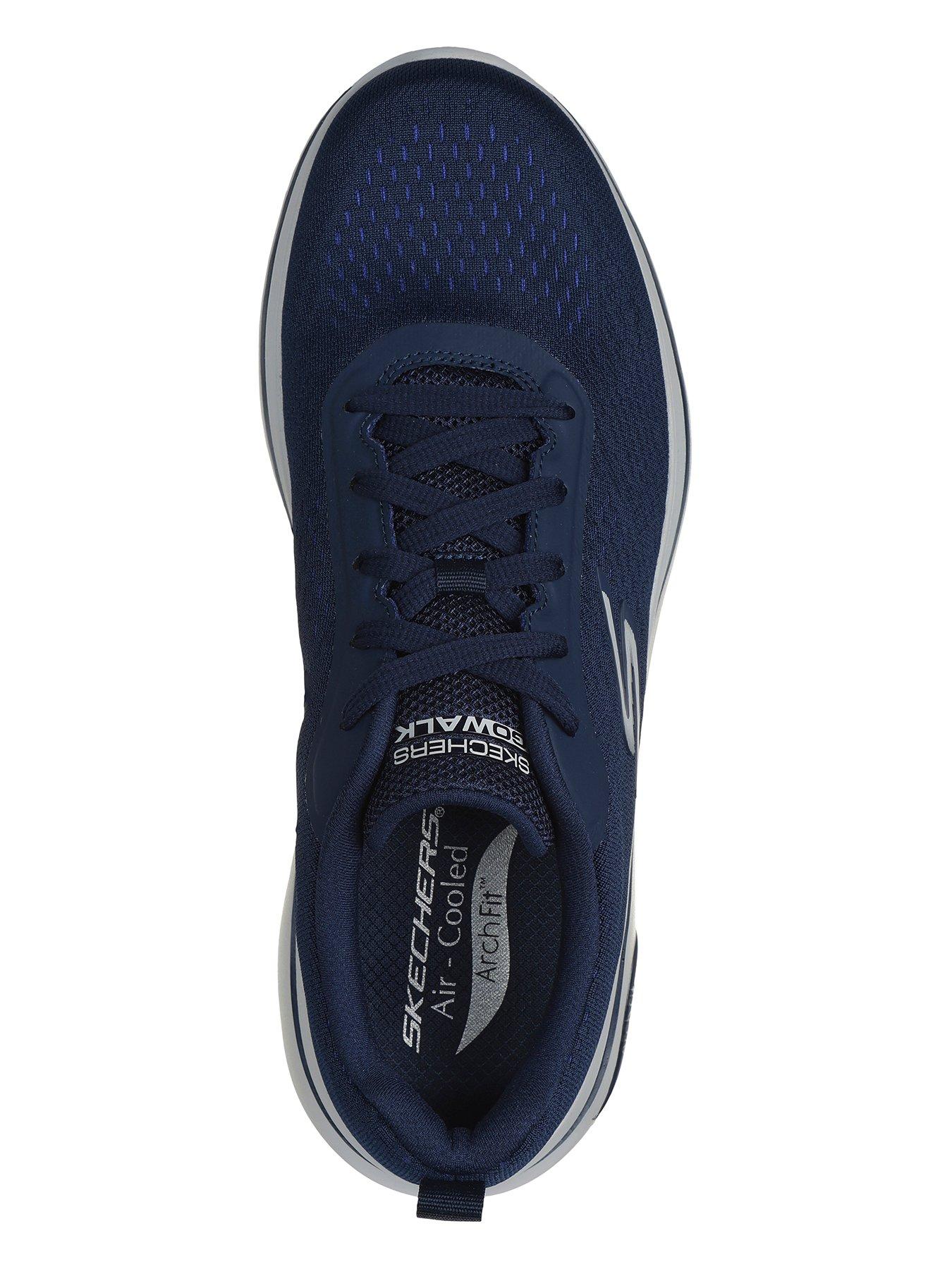 Skechers Go Walk Arch Fit 2.0 Lace Up Trainers - Navy | Very.co.uk